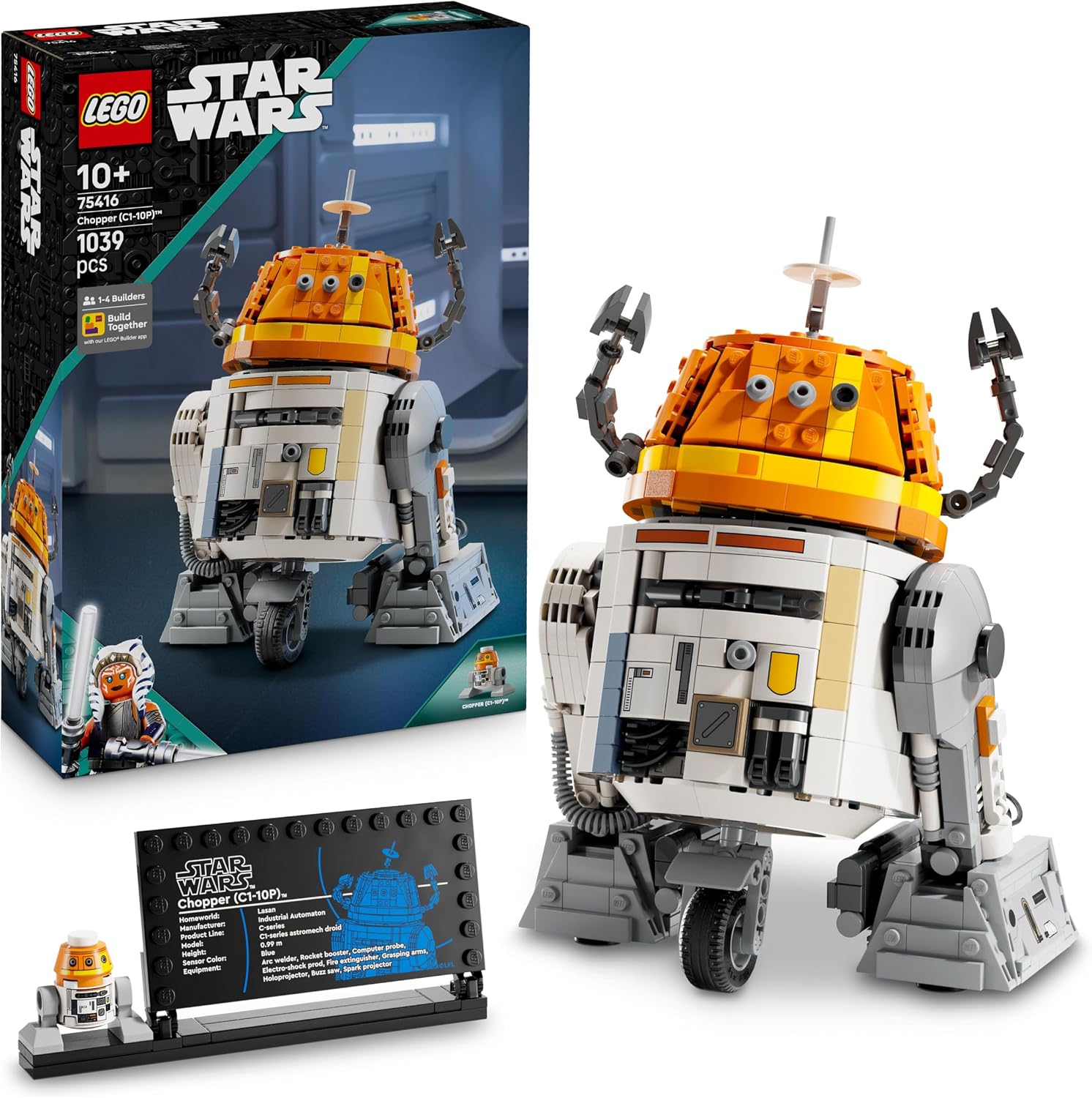 LEGO Star Wars 75416 Droide Astromeccanico Chopper (C1-10P) — un robot giocattolo da costruire per appassionati di Ahsoka
