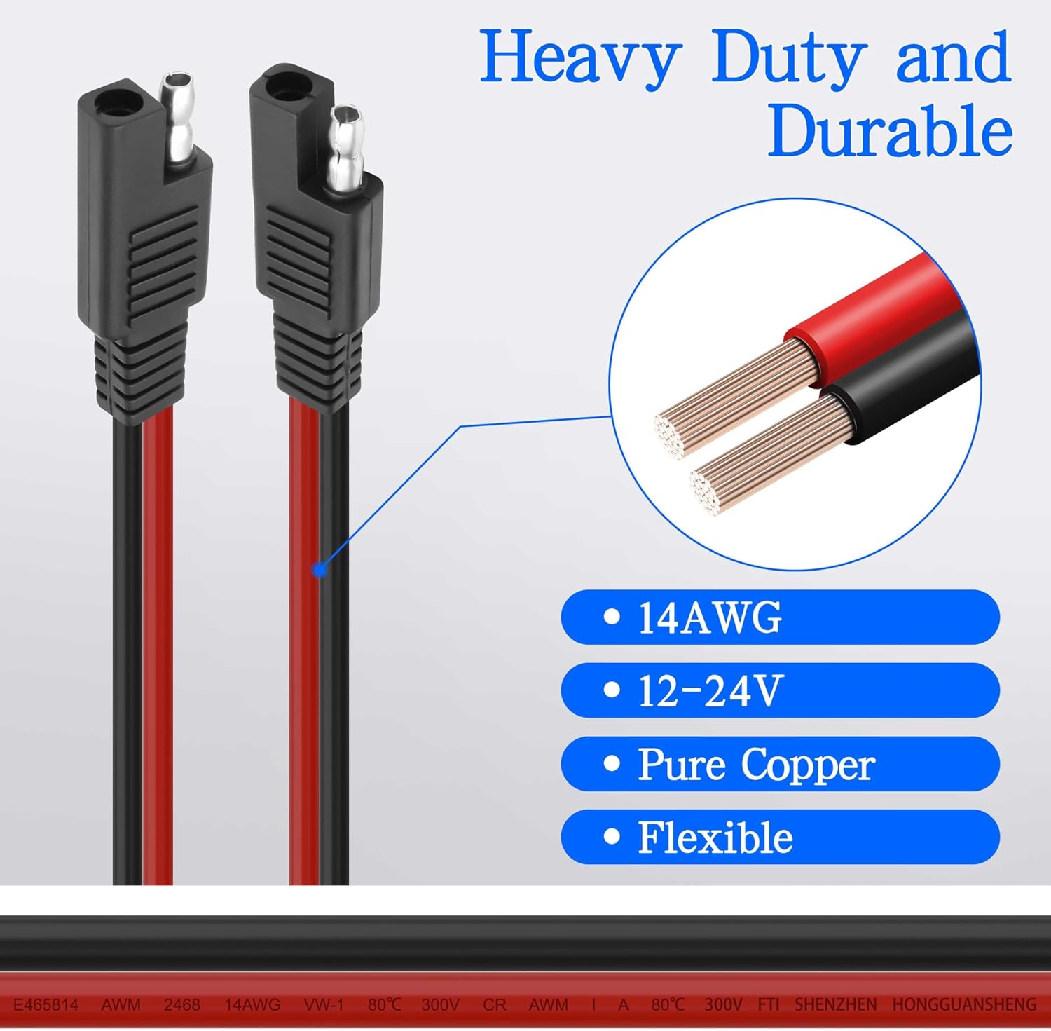Detalle de XMSJSIY SAE extension cable 2.5 m