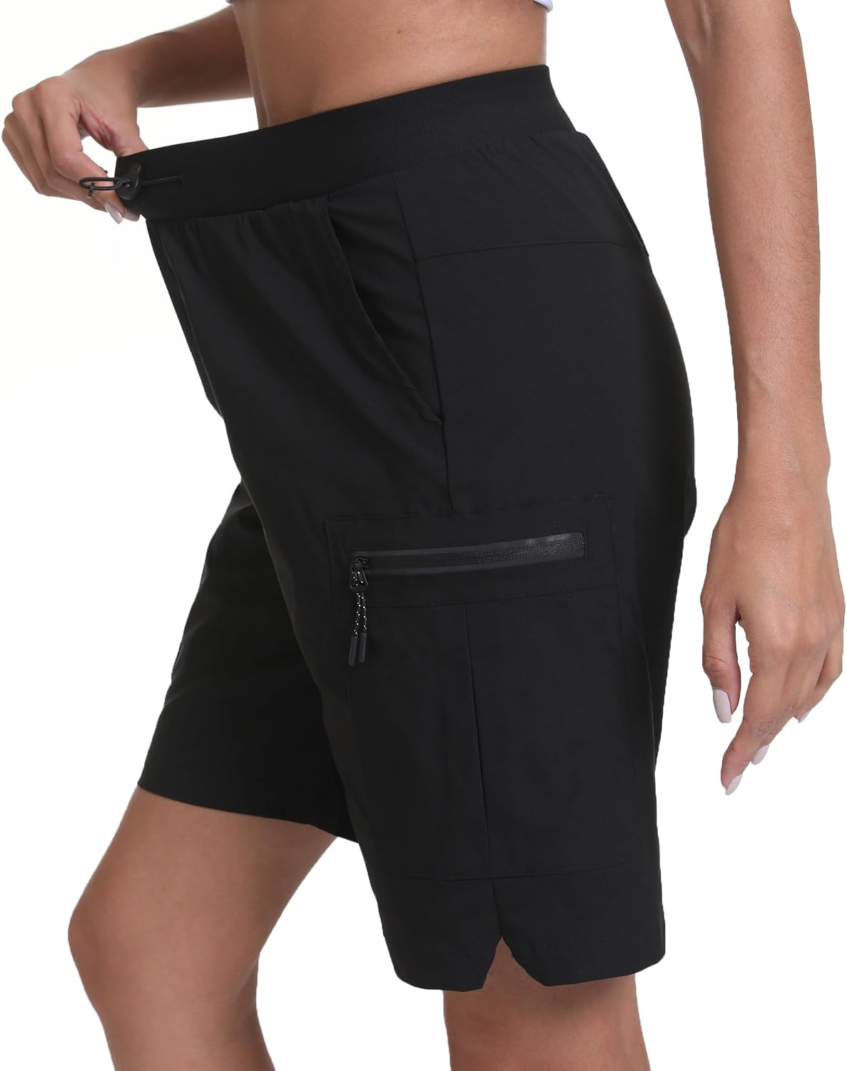 Detalle 2 de zsenoxaxi Women's Hiking Cargo Shorts: Lightweight, Quick-Dry, and Ready for Outdoor Adventures
