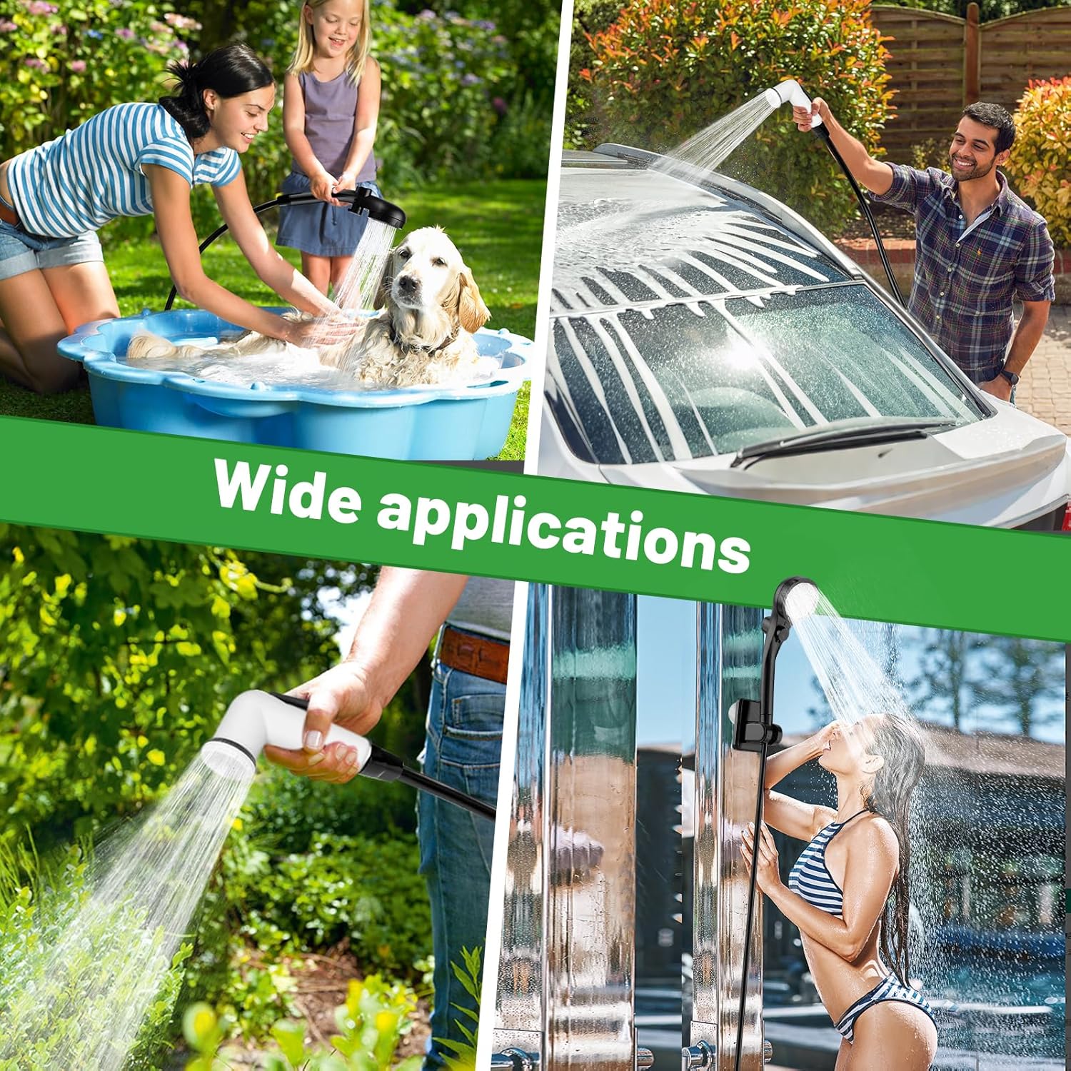 Thumbnail 6 de AGARELE Portable Shower – rechargeable 8000mAh camping pump shower with IPX7 protection