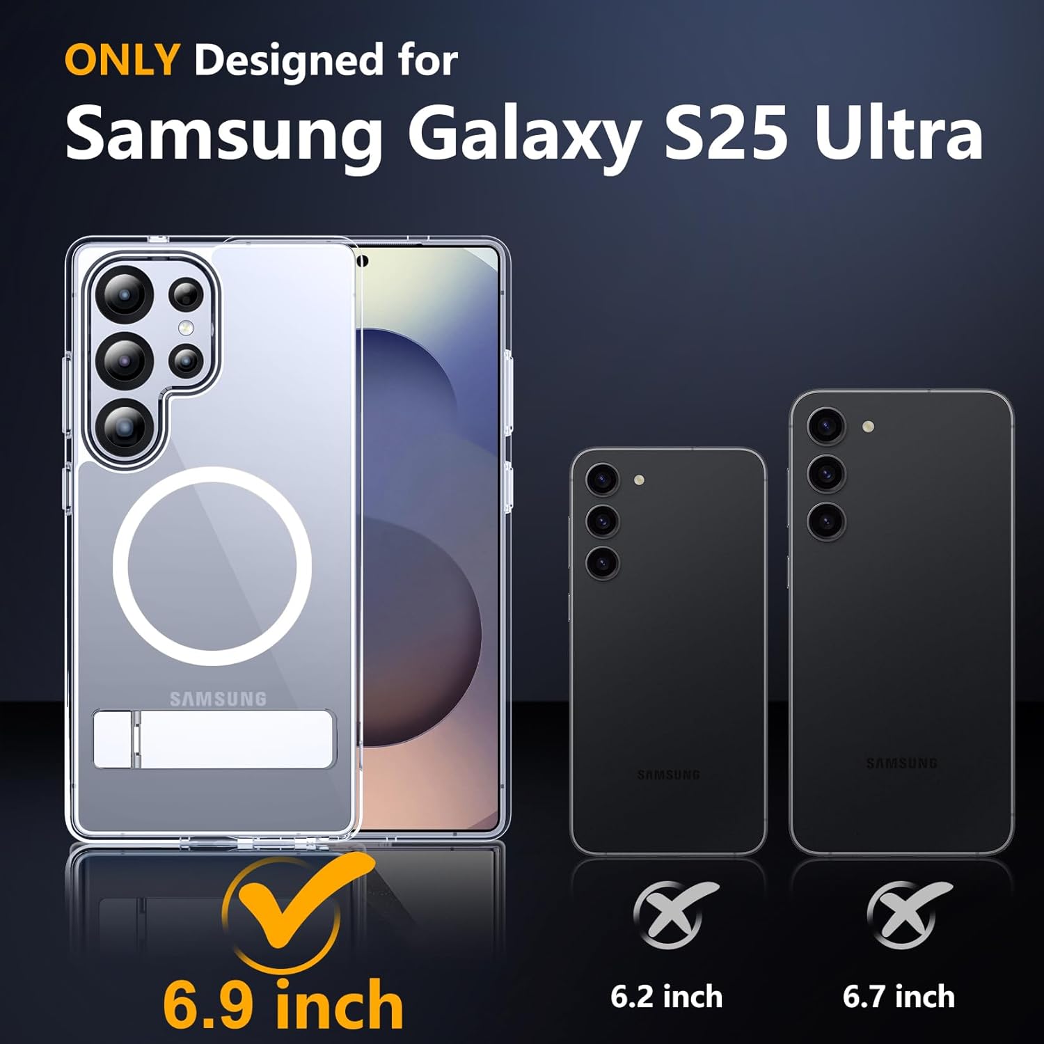 Thumbnail 1 de SPIDERCASE for Galaxy S25 Ultra, 3 Stand Ways ⚙