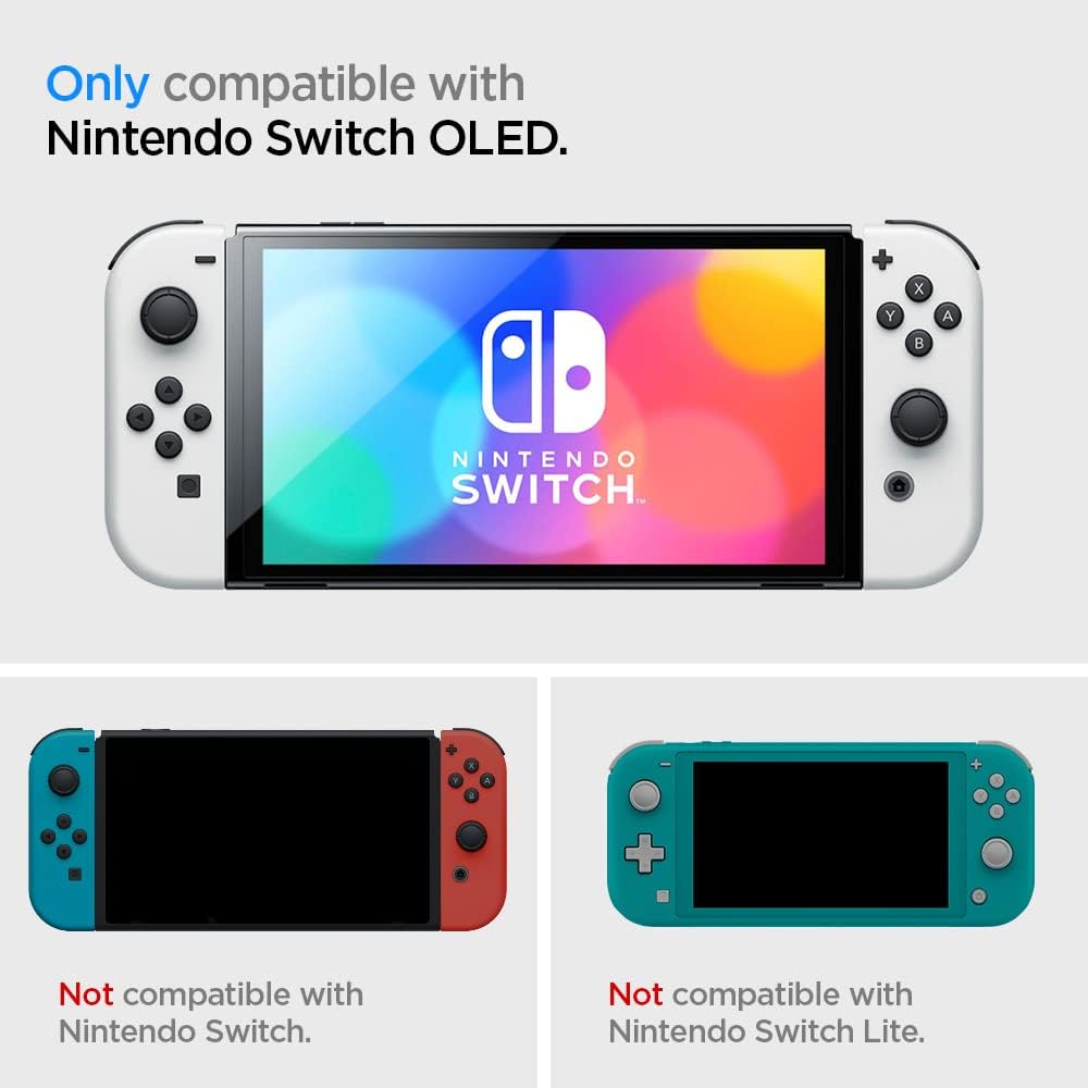 Detalle 2 de Spigen Thin Fit Hülle für Nintendo Switch OLED (2021) – Schwarz