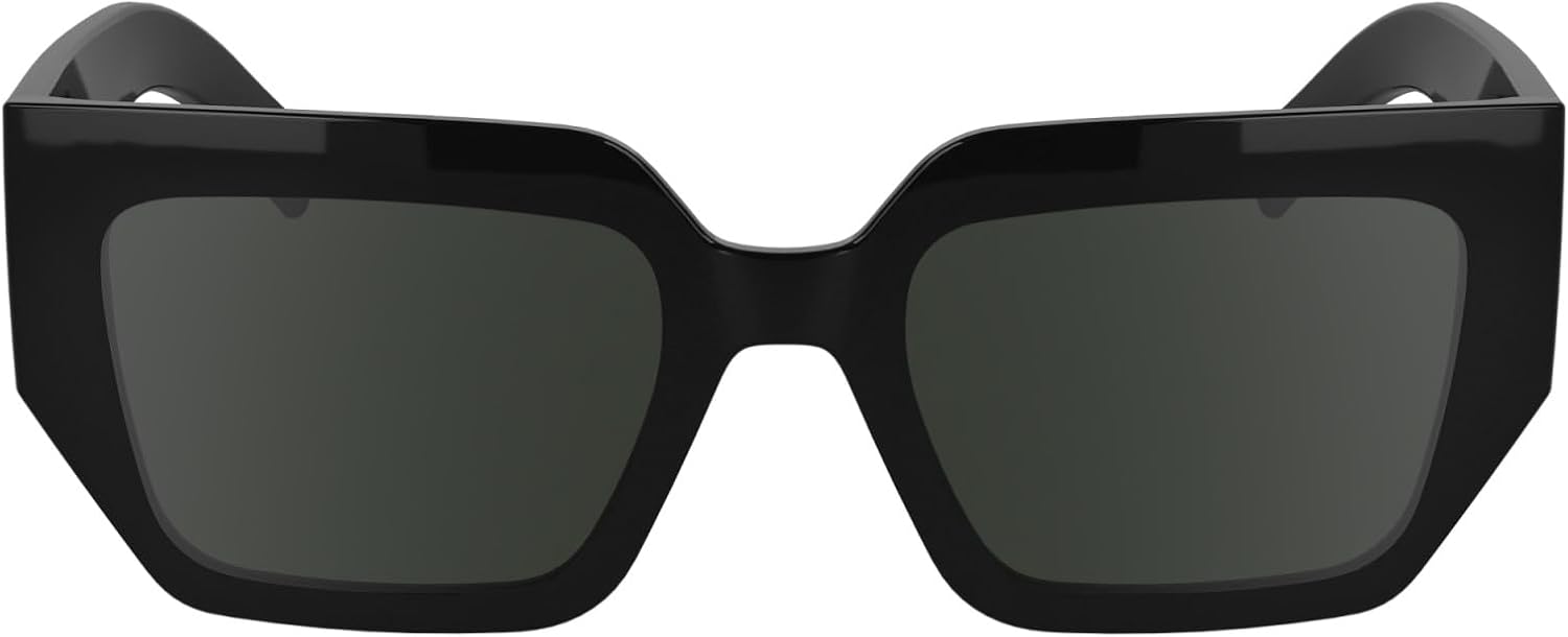 Detalle de KARL LAGERFELD Occhiali Donna in plastica bioinyettata, montatura rettangolare modificata (taglia M)