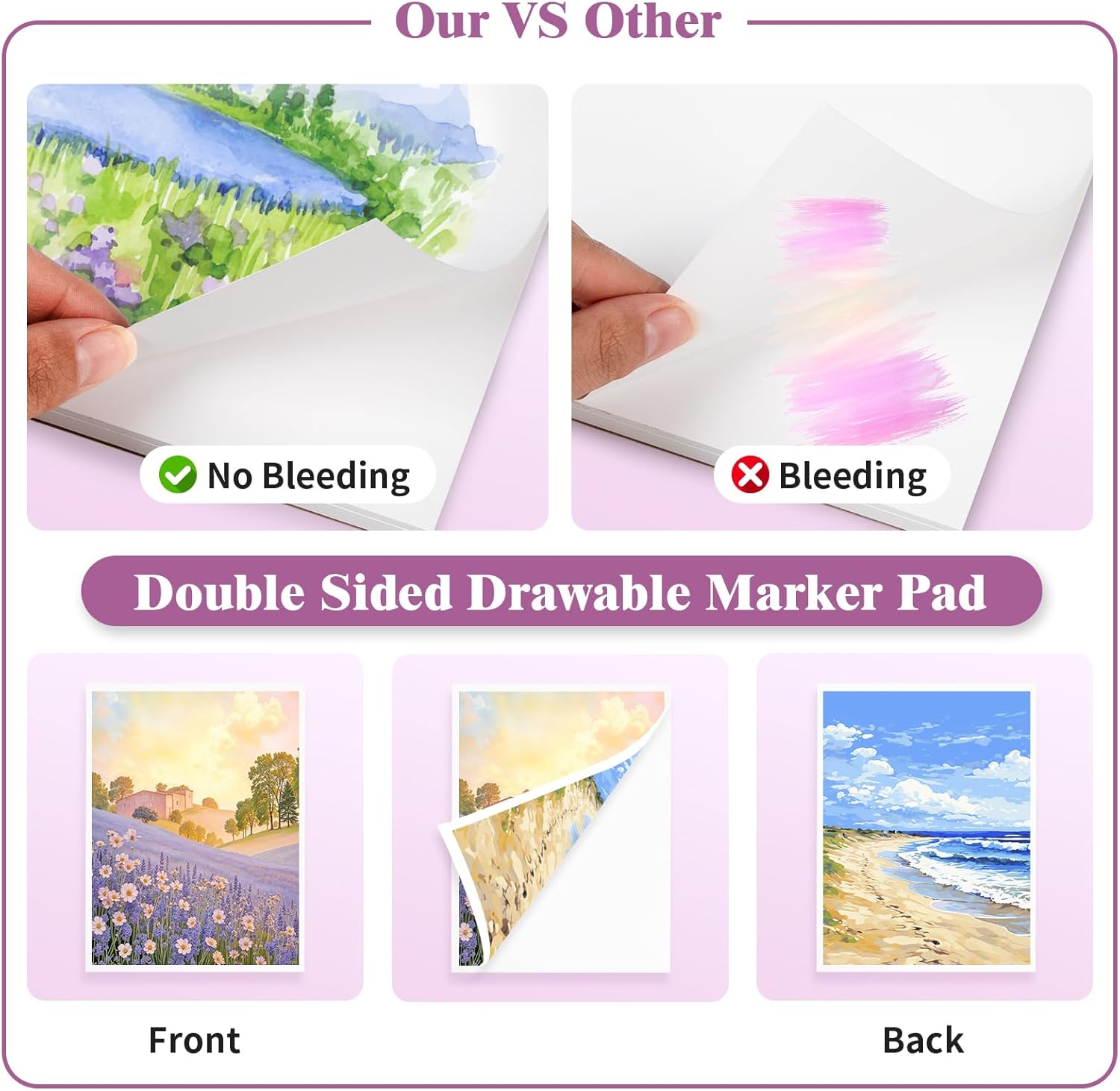 Thumbnail 5 de Umriox Marker Paper Pad A4, 60 Sheets for Markers 📒