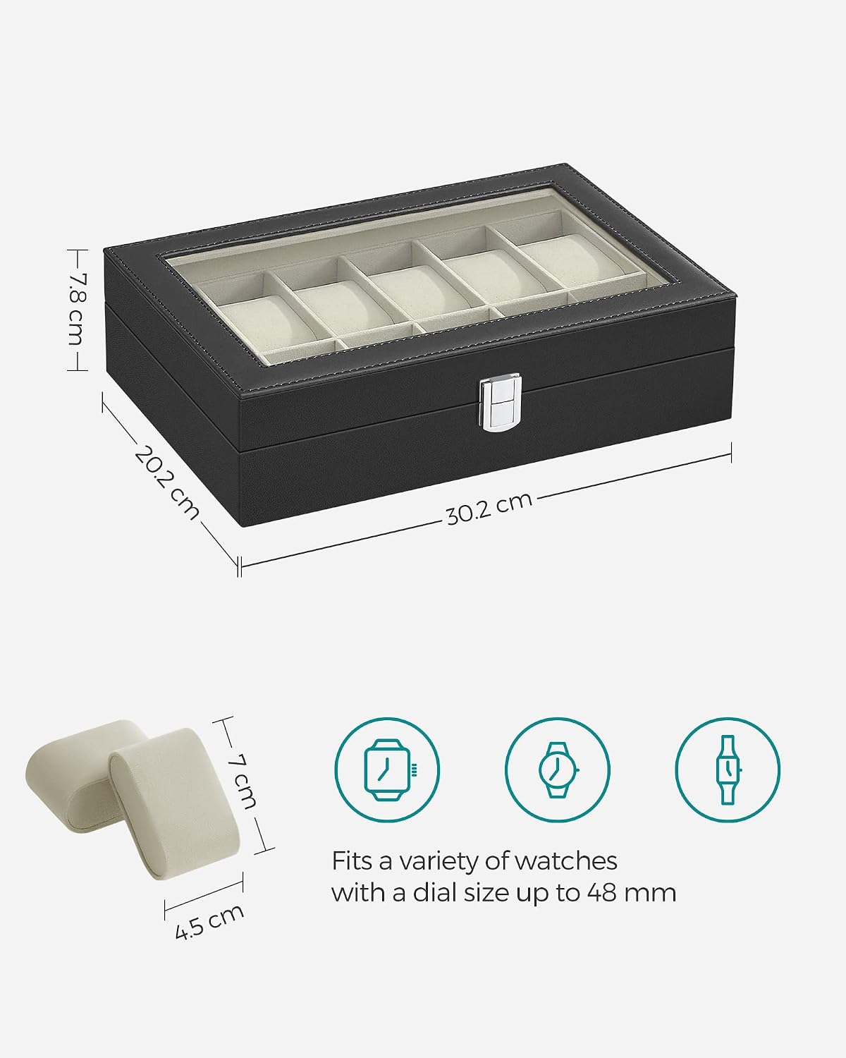 Detalle 2 de Watch box 12 slots for 48 mm dials