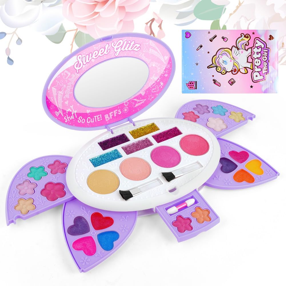 Thumbnail 4 de Aomig 4678367 kindermake-upset met 29 kleuren en 3 kwasten