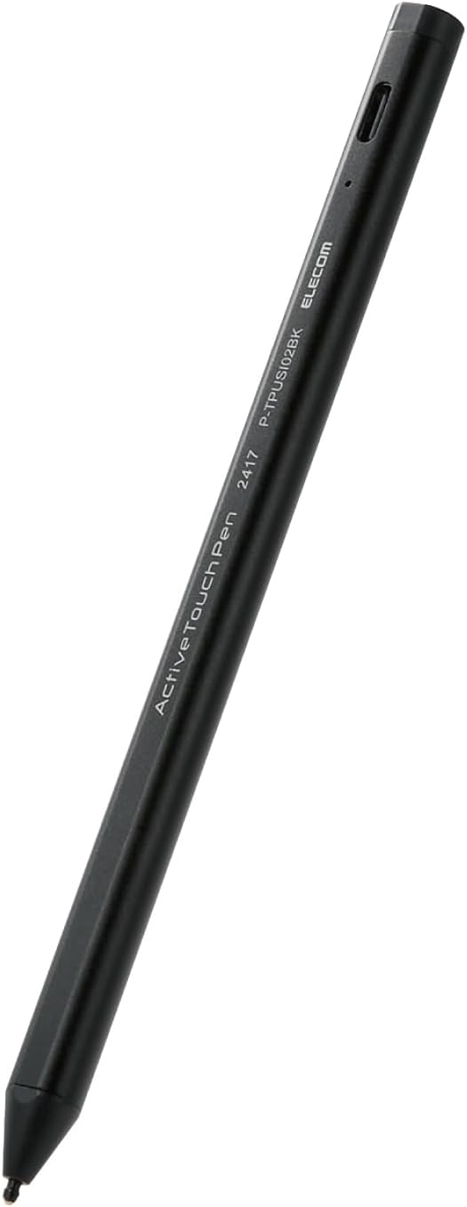 Detalle de エレコム P-TPUSI02BK USI対応タッチペン 充電式・極細ペン先・パームリジェクション