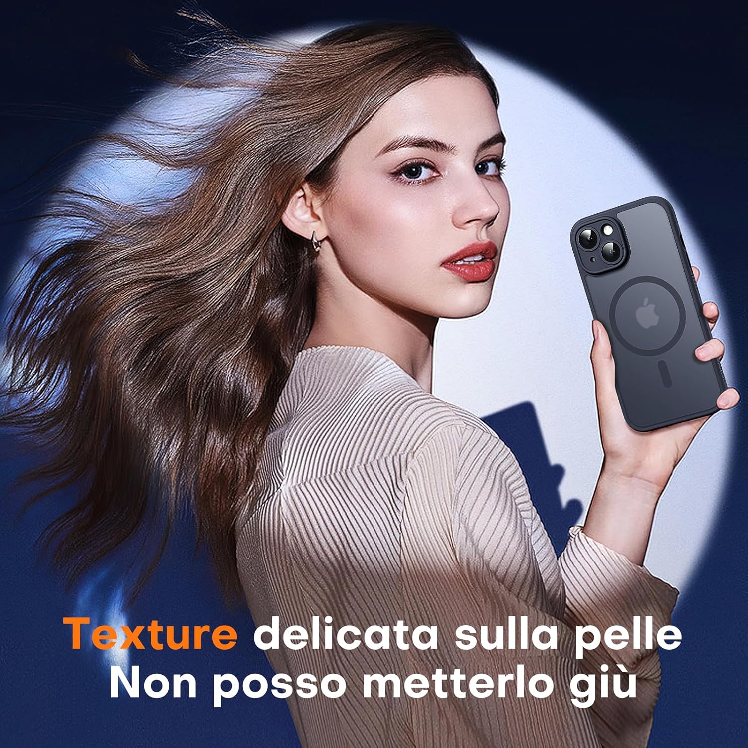 Thumbnail 5 de TOCOL Cover Magnetica per iPhone 14 da 6,1" con MagSafe e protezione fotocamera, nera