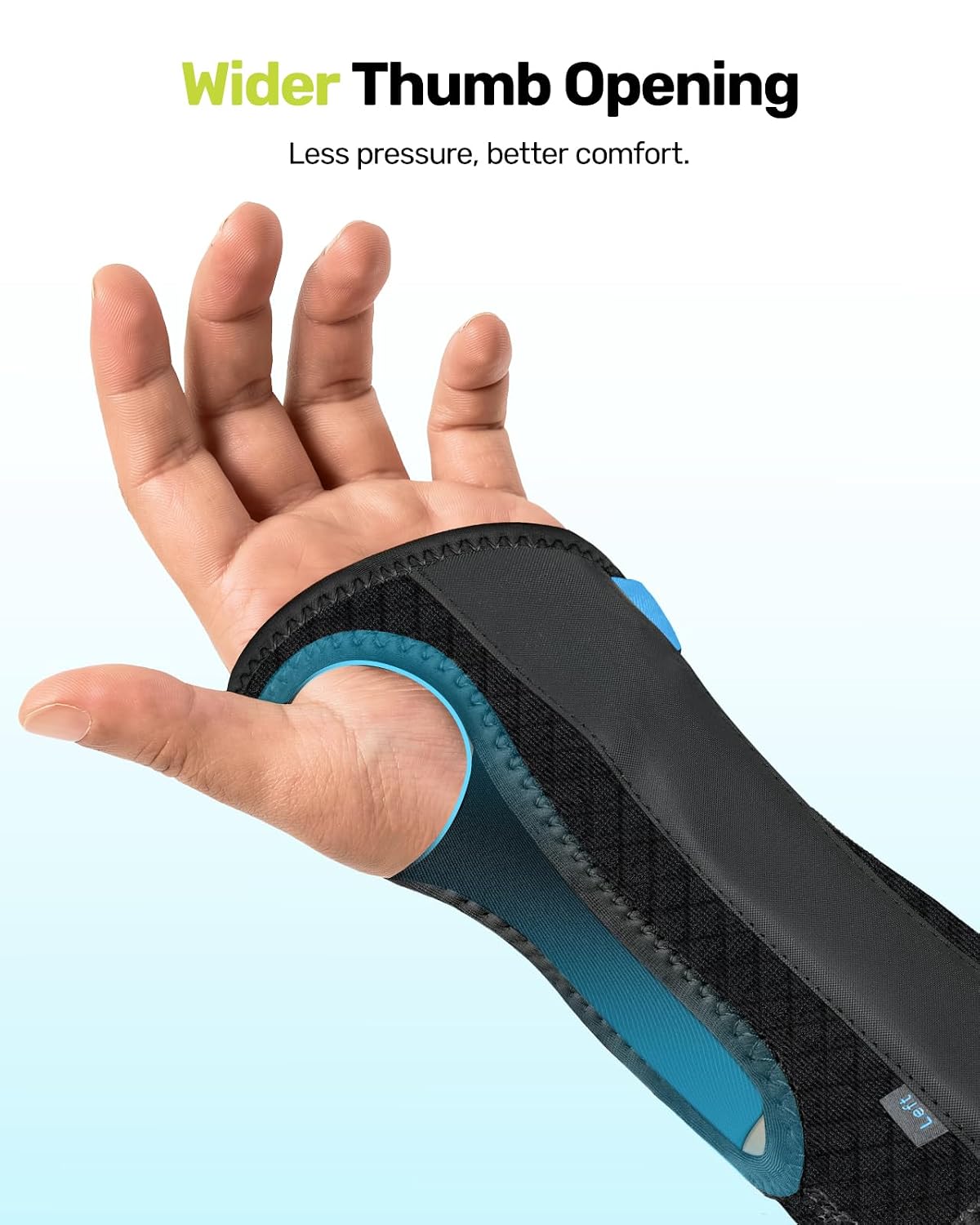 Detalle 2 de Rakiie ESP016 Carpal Tunnel Wrist Brace, Right Hand, Medium, Blue