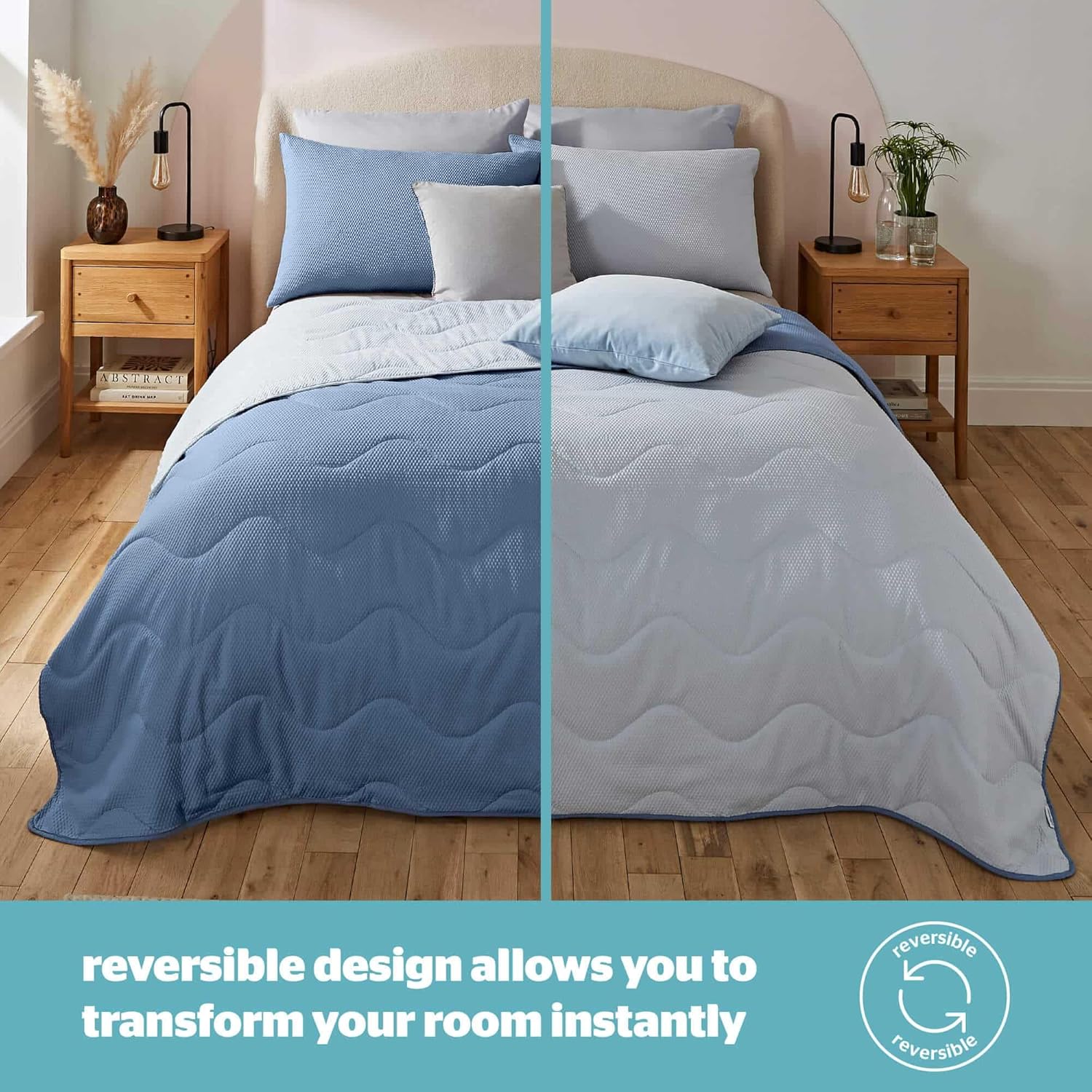 Thumbnail 4 de Silentnight Summer Breeze Coverless Seersucker Duvet (2.5 Tog) – Double