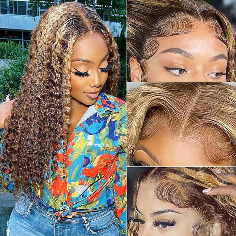 Detalle de Chesma 24inch Highlight Ombre Lace Front Wig