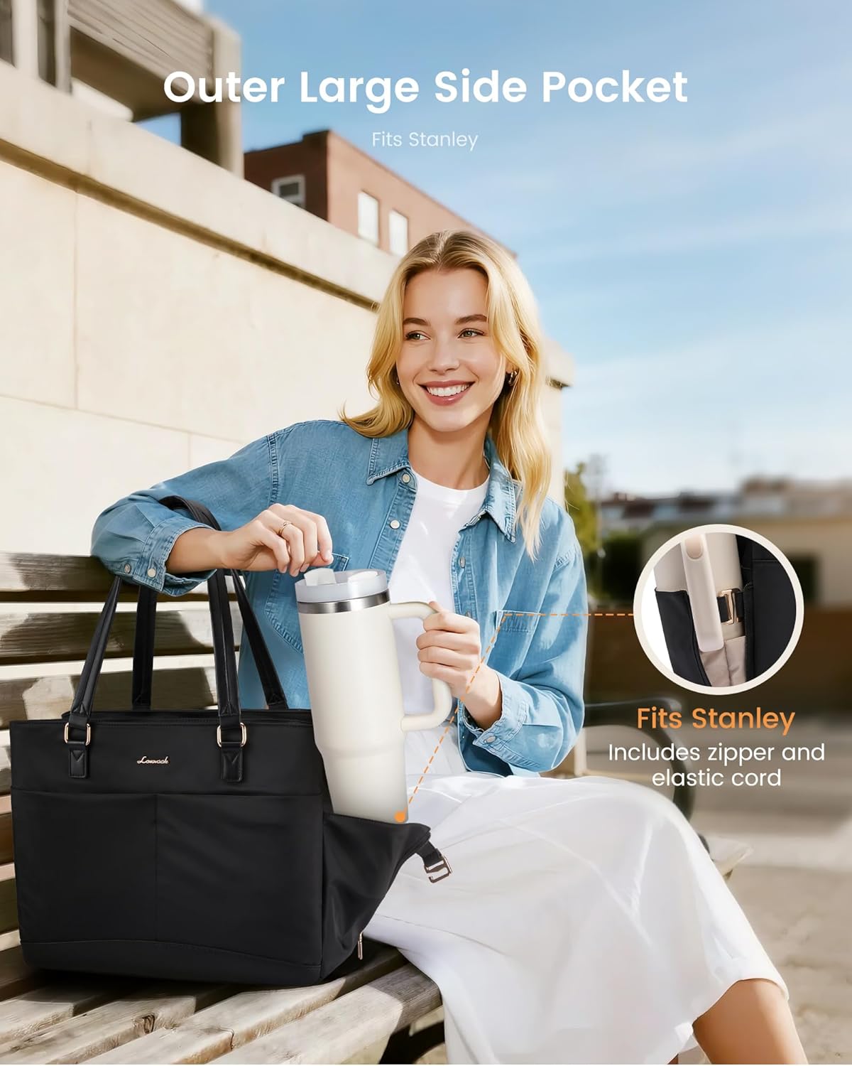 Thumbnail 2 de LOVEVOOK Laptoptasche 15.6 Zoll Handtasche