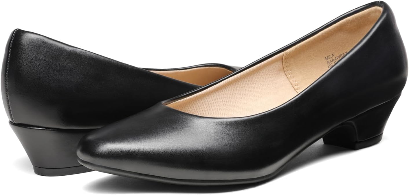 Thumbnail 3 de DREAM PAIRS Women’s Mila Low Chunky Heel Pump Shoes