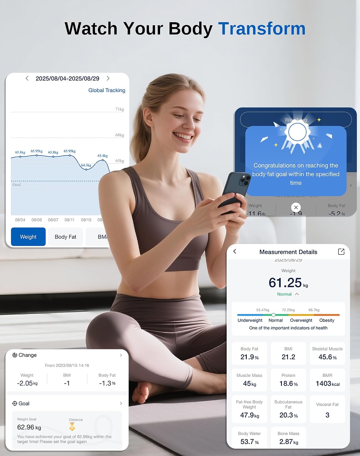 Thumbnail 3 de GE Smart Scale 180kg digital body analyser