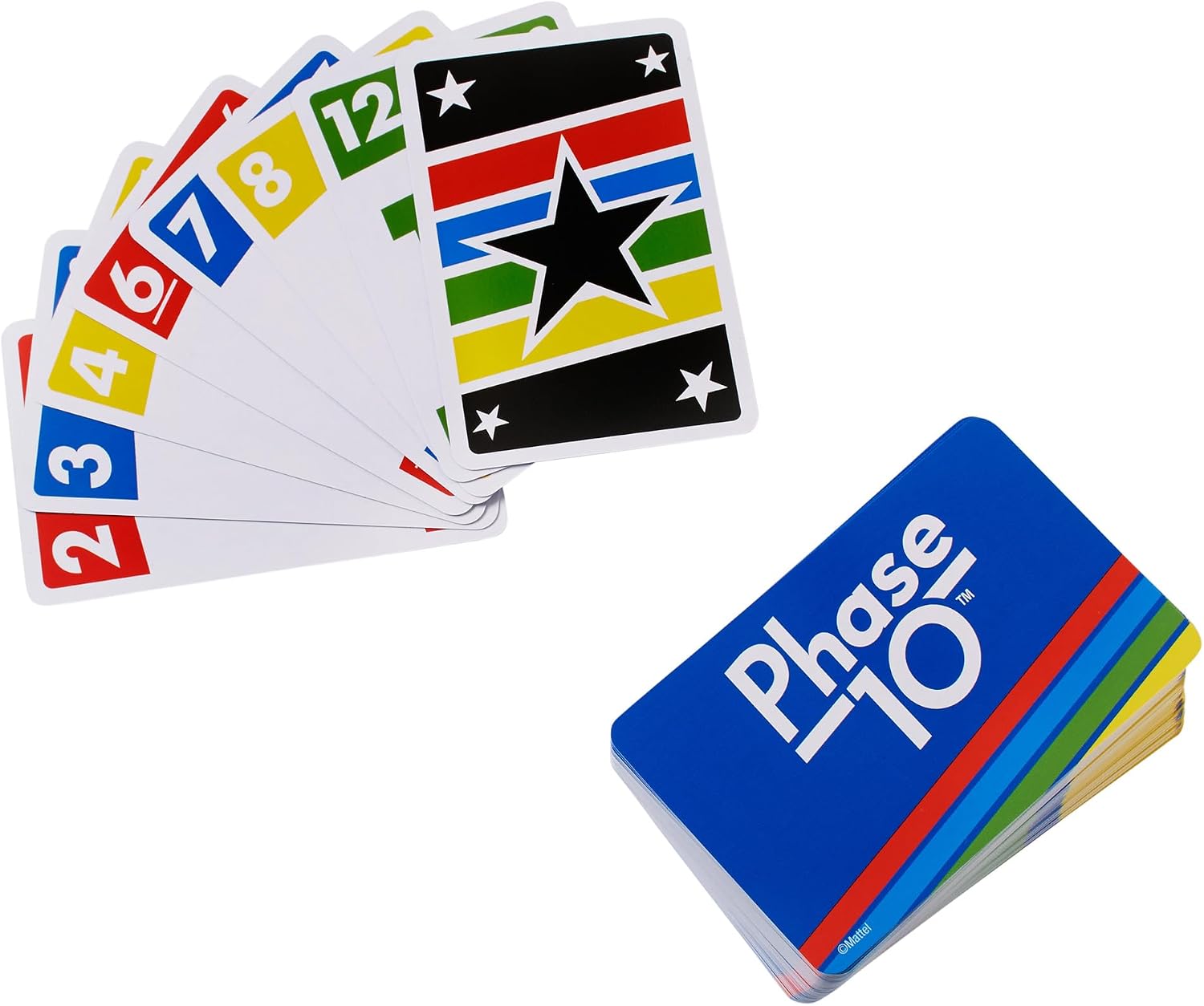 Detalle de マテルゲーム フェーズ テン Phase 10 HCF91 カードゲーム 112枚・2〜6人用・7歳から