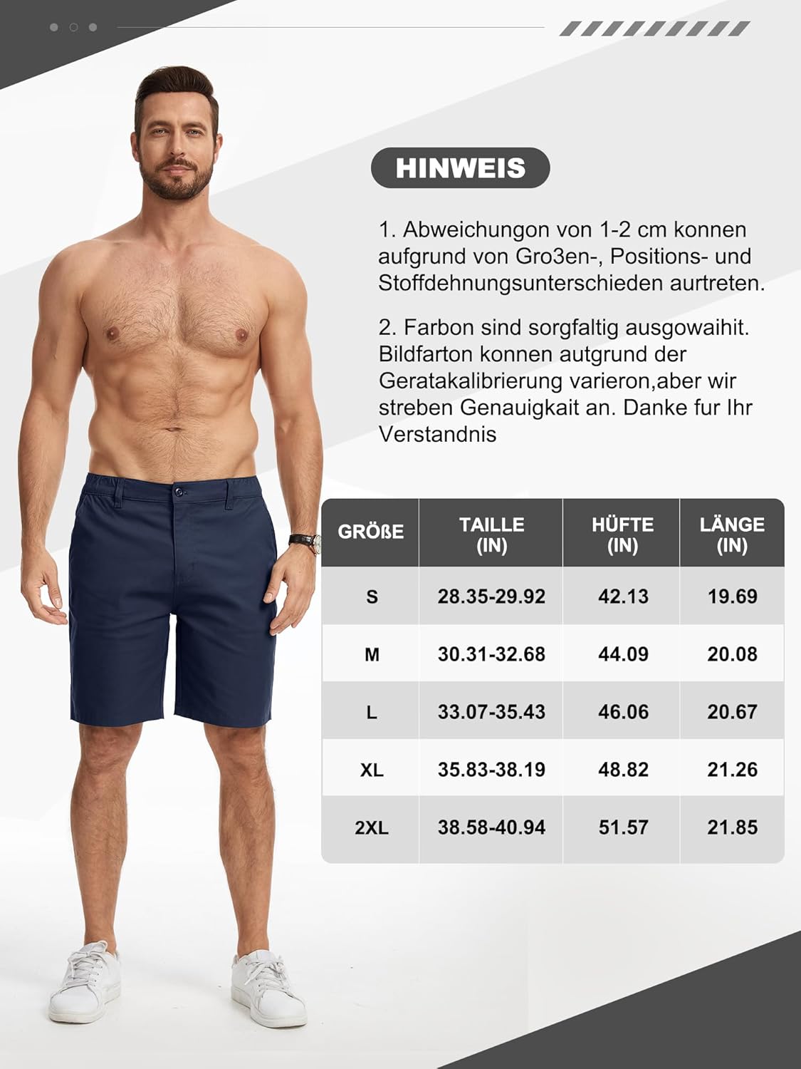 Thumbnail 5 de StylSense Kurze Hosen Herren Sommer – Leichte Baumwolle Cargo Shorts mit Taschen