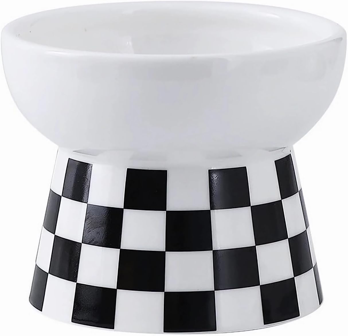 Detalle 2 de Ceramic Cat Bowl elevated anti-whisker design 🐱