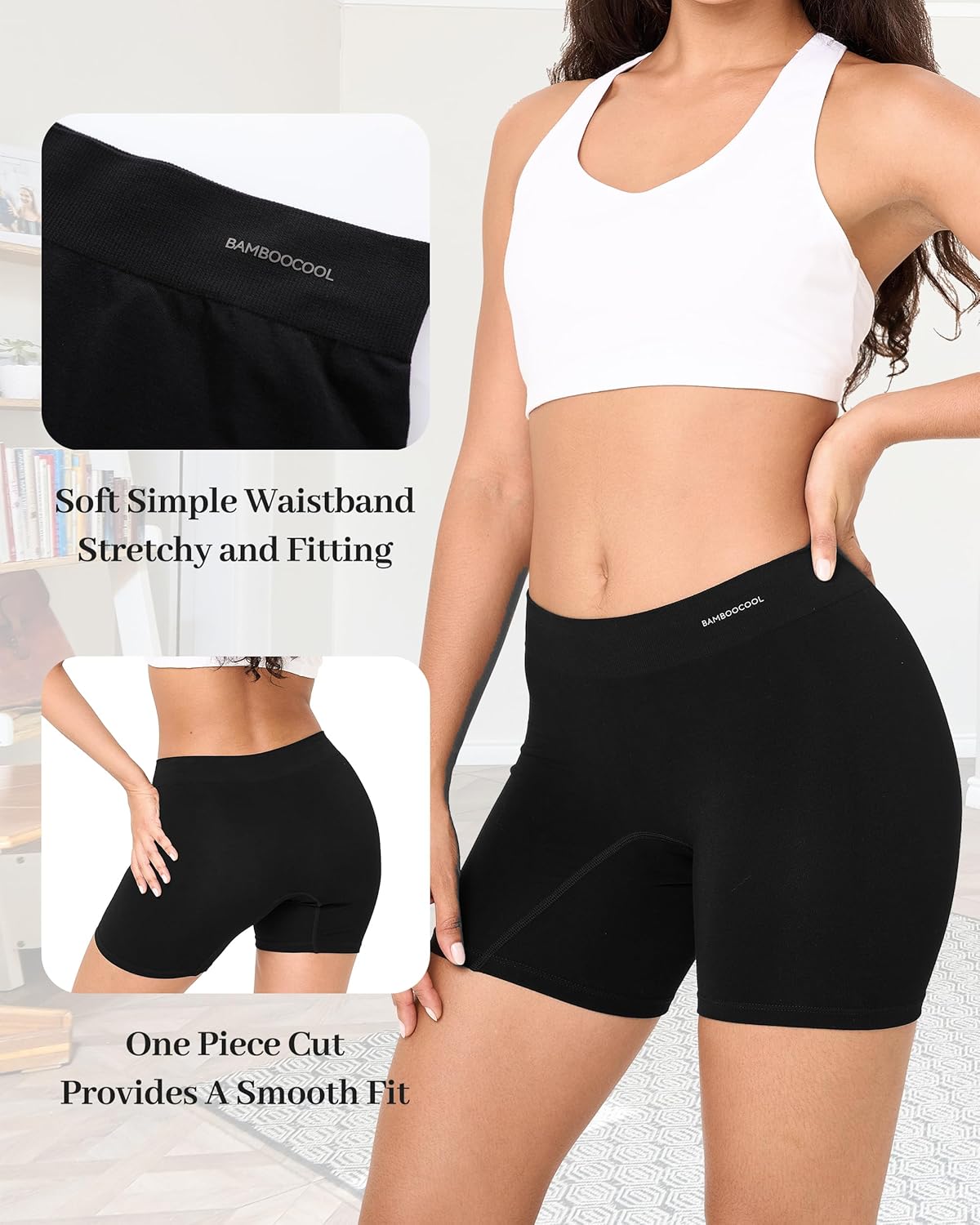 Thumbnail 2 de BAMBOO COOL Womens Boyshorts 5-Pack underwear 🩲