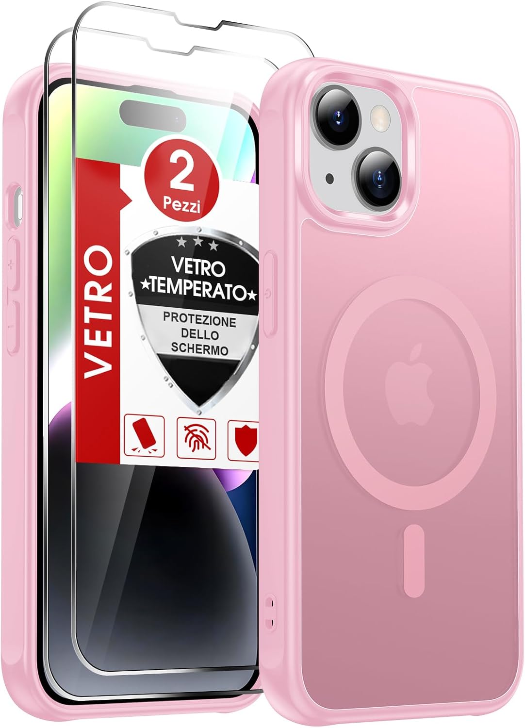Thumbnail 6 de LeYi Cover Magnetica per iPhone 13/14 Trasparente con MagSafe e 2 Vetro Temperato