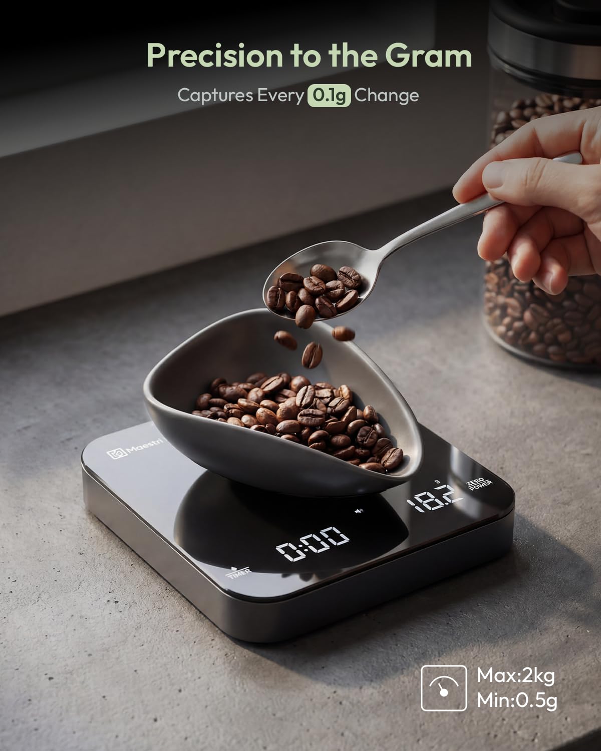 Thumbnail 4 de Maestri House Mini-Kaffeewaage 2kg