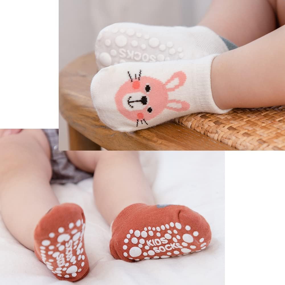 Thumbnail 1 de Exemaba Baby Non Slip Grips Ankle Socks 5 Pairs