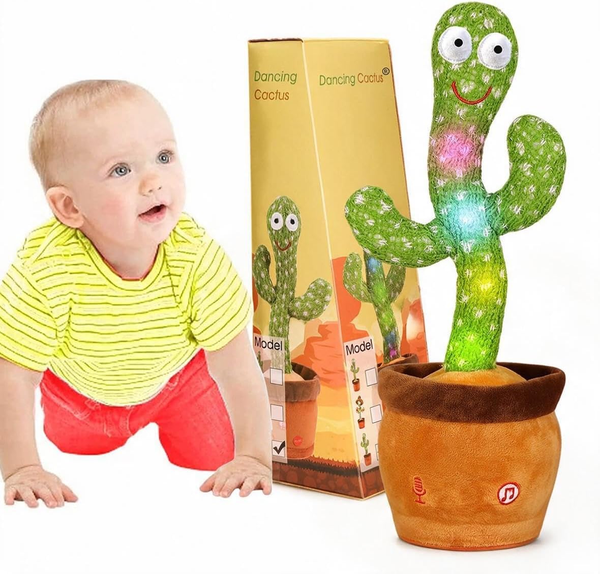Detalle de Emoin Talking Cactus interactive talking toy 🌵