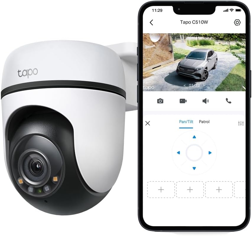 Thumbnail 1 de TP-Link Tapo C510W Außen-WLAN-IP-Kamera (2K, 360°) mit Vollfarb-Nachtsicht