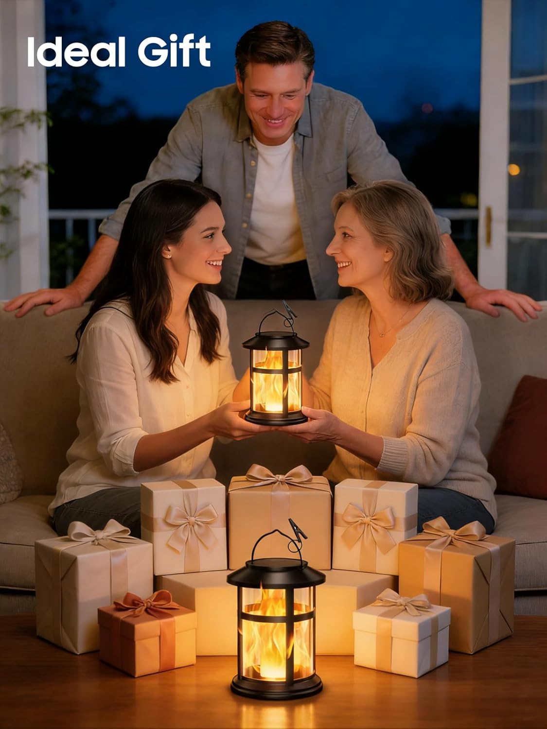 Thumbnail 6 de GEARLITE Solar Lights Outdoor Garden 2-Pack, IP65 Waterproof Flickering Flame Lanterns