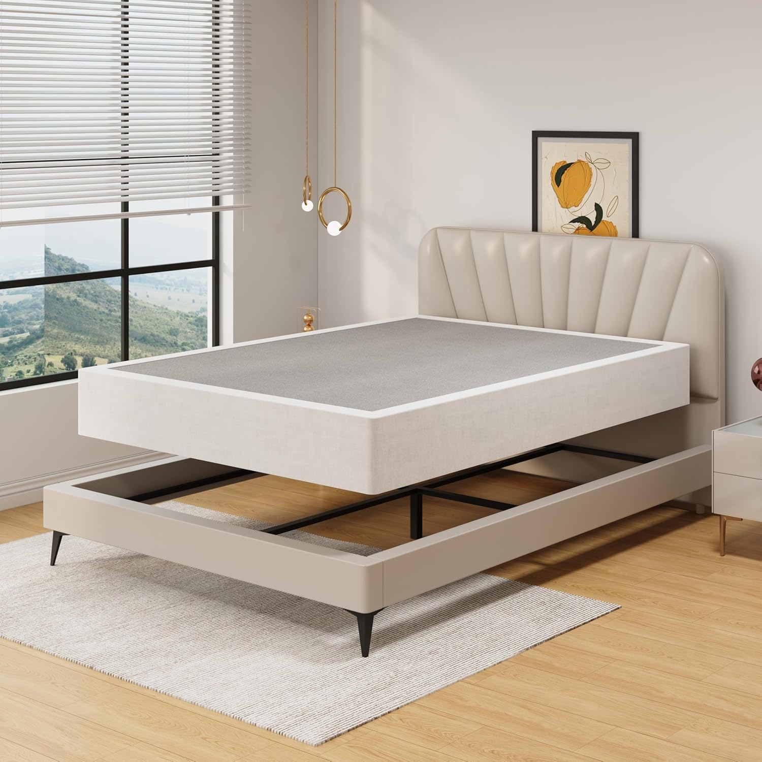 Thumbnail 6 de SHLAND Box Spring Full 10-Inch: Heavy-Duty Metal Foundation with Fabric Cover