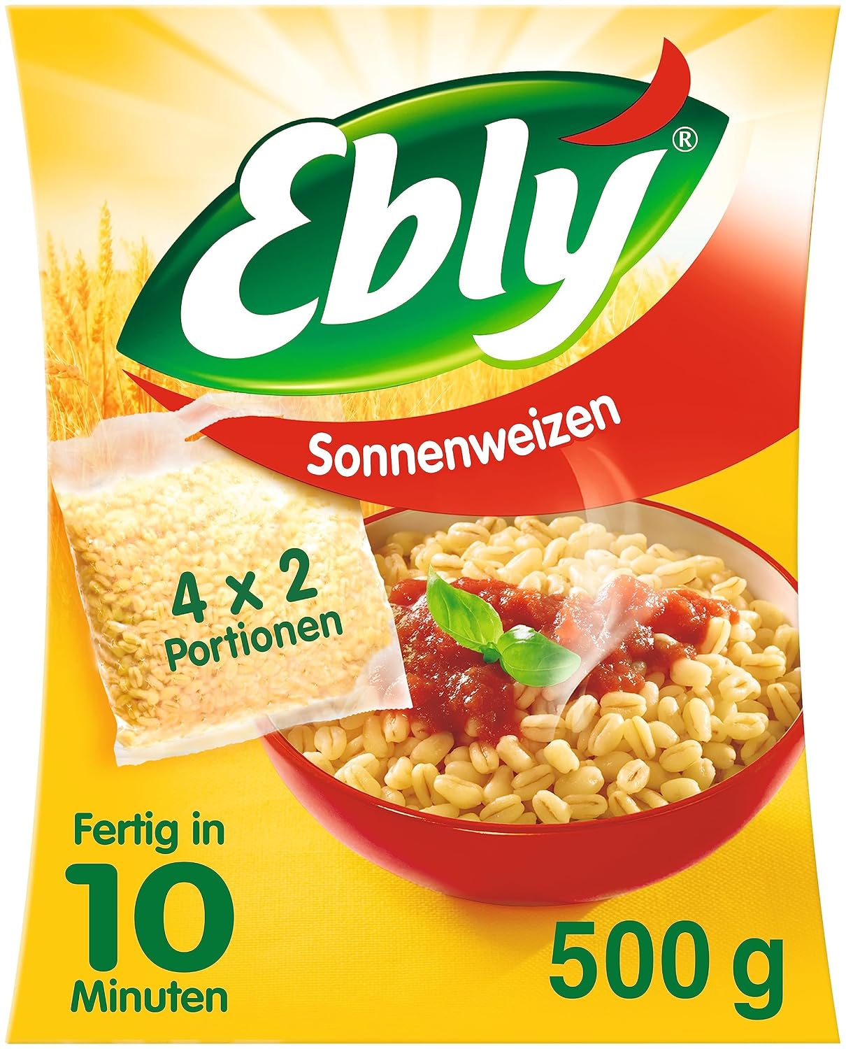 Detalle de EBLY Sonnenweizen Kochbeutel 10 Minuten – 6x500 g