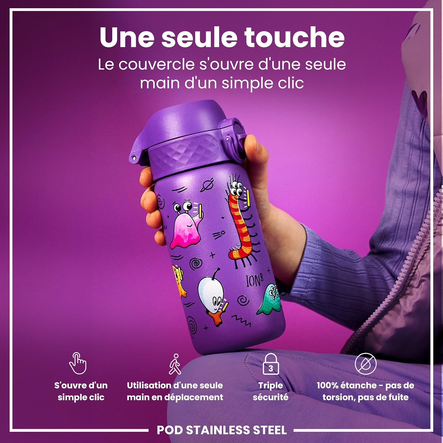 Thumbnail 2 de Ion8 Gourde Enfant 400ml 🥤