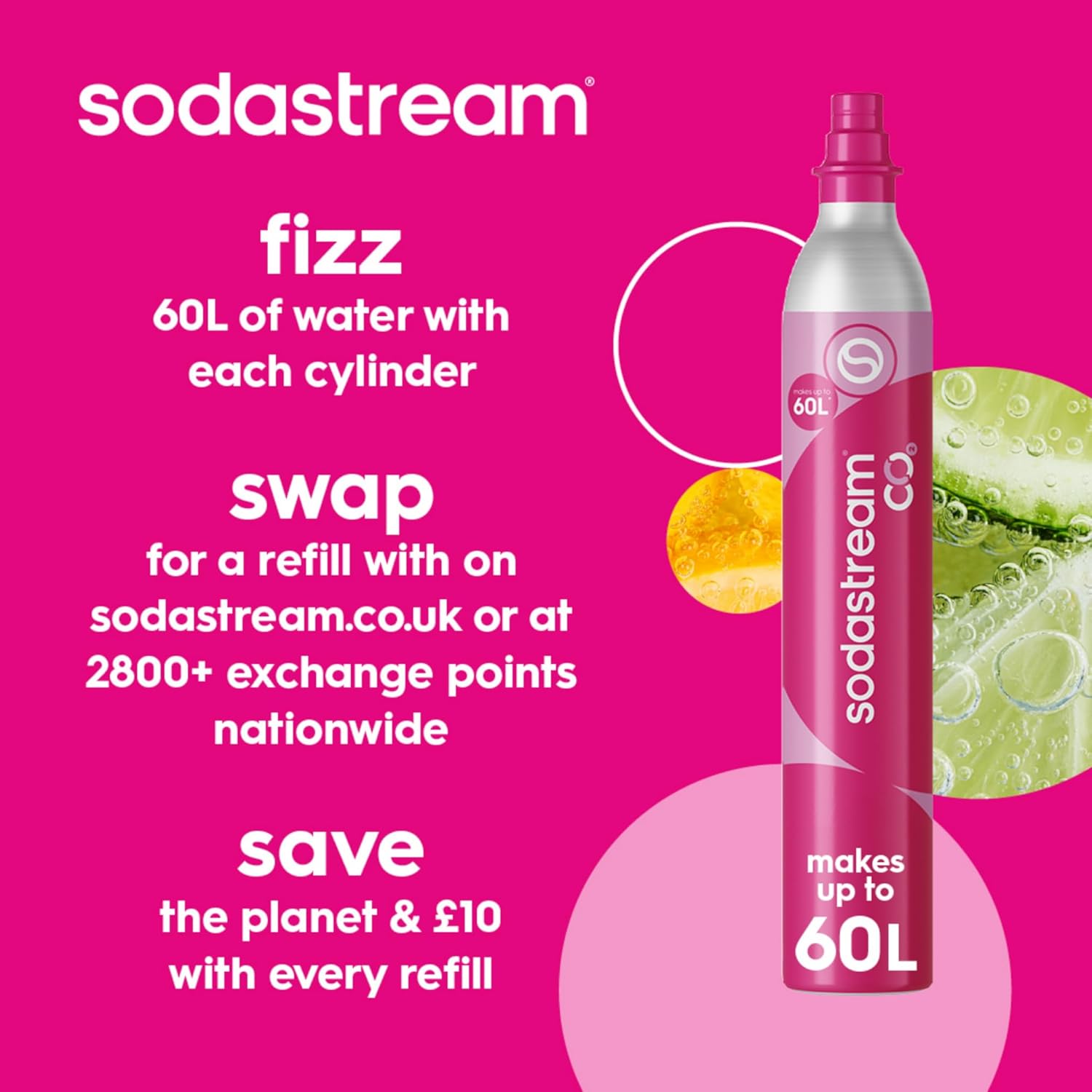 Thumbnail 4 de SodaStream Terra Sparkling Water Maker with Quick Connect CO2 System – Black