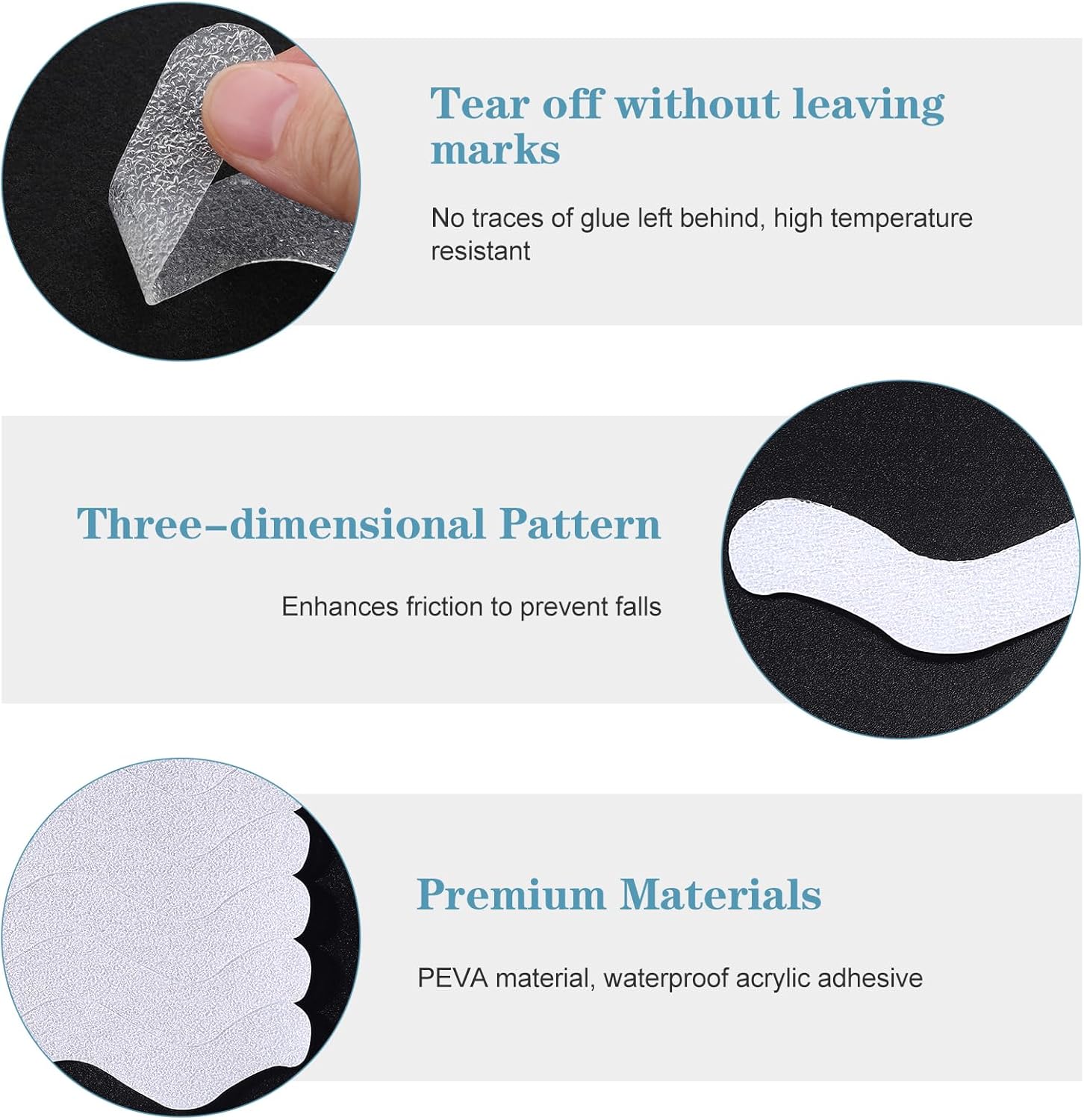 Thumbnail 3 de Mynoozi non slip strip stickers 18.3 x 1.5cm