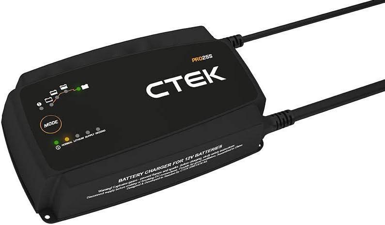 Detalle de CTEK Pro25S 12V Battery Charger, Power Supply and Maintainer for Lithium, Truck and Car
