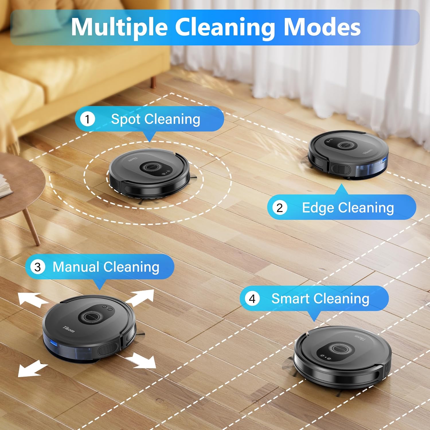 Thumbnail 6 de Tikom G8000 Max 5000Pa Robot Vacuum and Mop 🤖