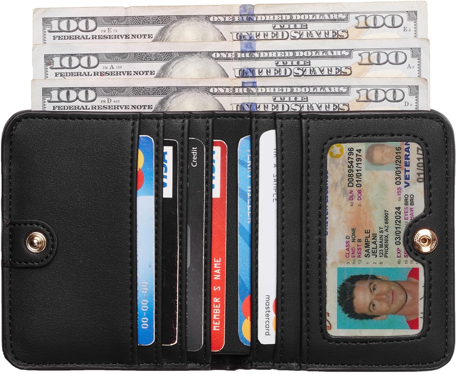 Thumbnail 4 de Toughergun Women’s Slim Leather Wallet with RFID Protection 🧷