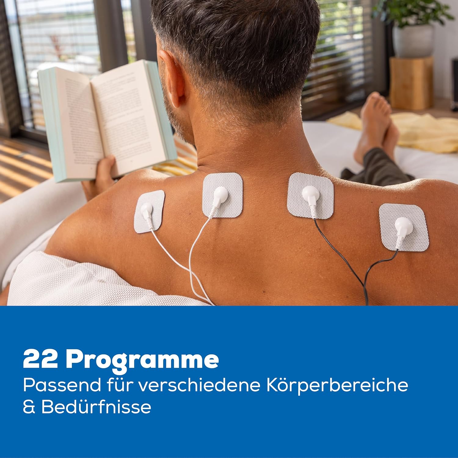 Detalle 1 de Beurer EM 56: 3-in-1 Reizstromgerät für Schmerztherapie, Muskeltraining und Massage