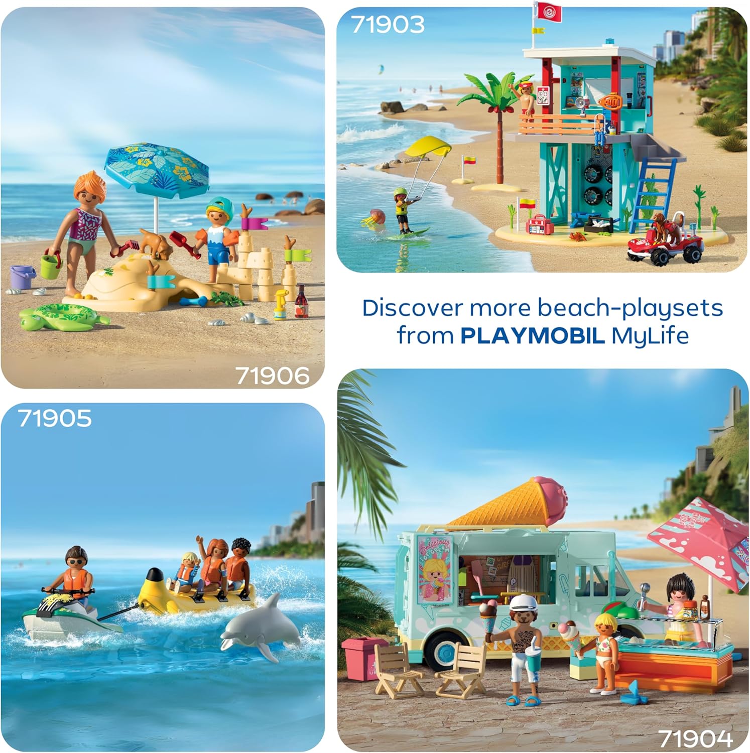 Thumbnail 4 de PLAYMOBIL Vacation on The Beach 71905 Bananenboot-Tour (ab 4 Jahren) mit Jet Ski & Figuren