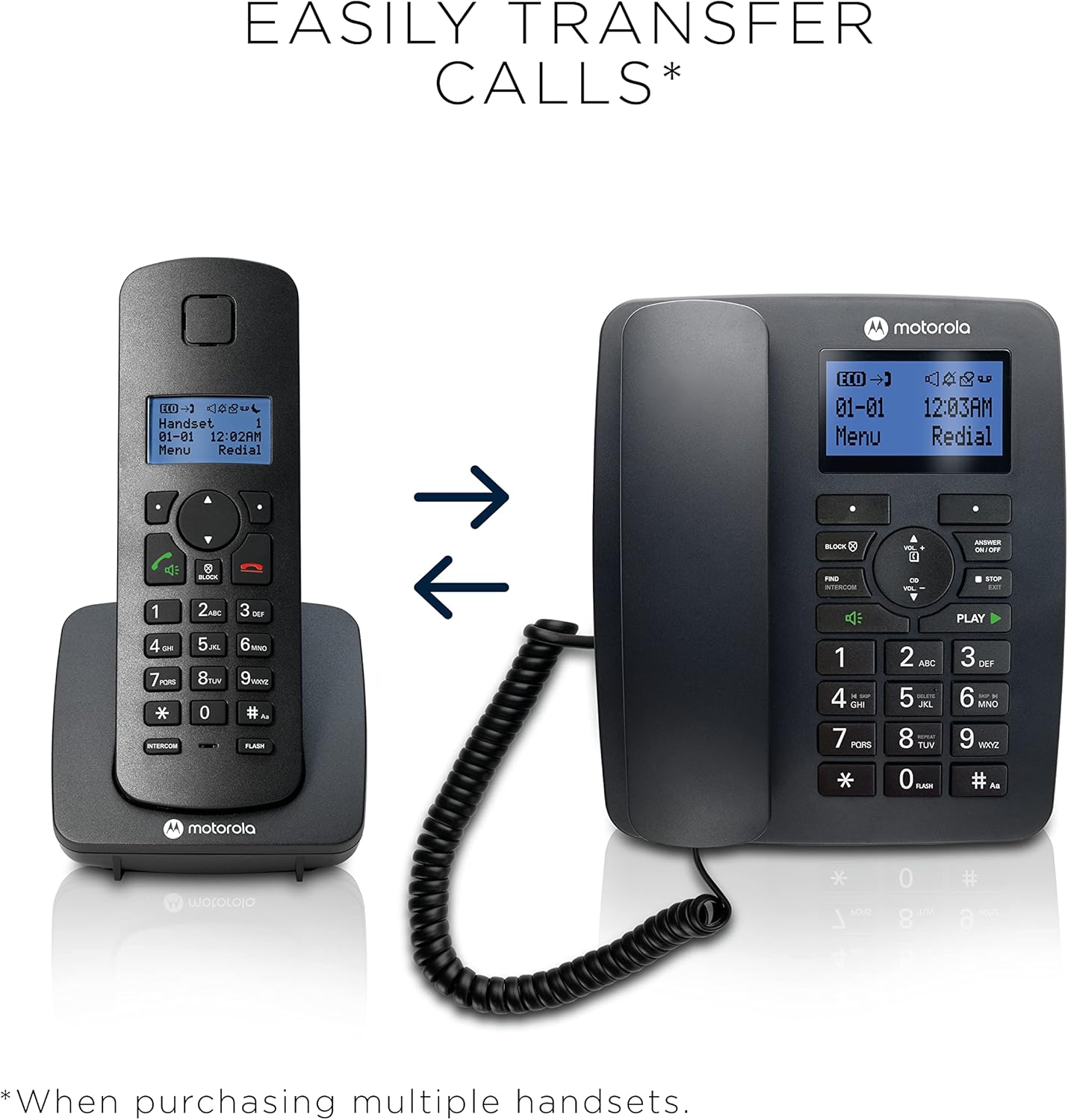 Thumbnail 1 de Motorola C4201 Corded & Cordless Home Phone