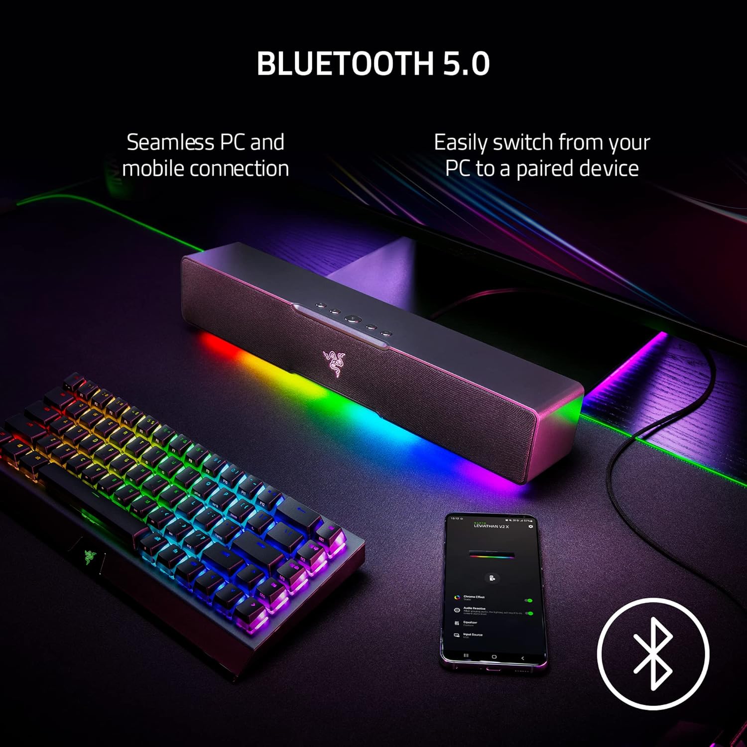 Thumbnail 4 de Razer Leviathan V2 X soundbar per PC 400 mm