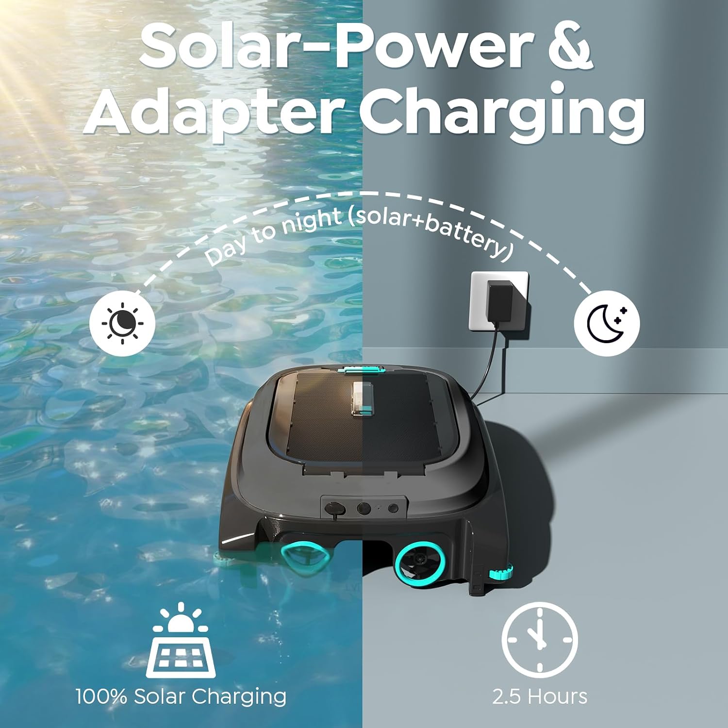Thumbnail 2 de BRINBO Solar Pool Skimmer Robot SK01