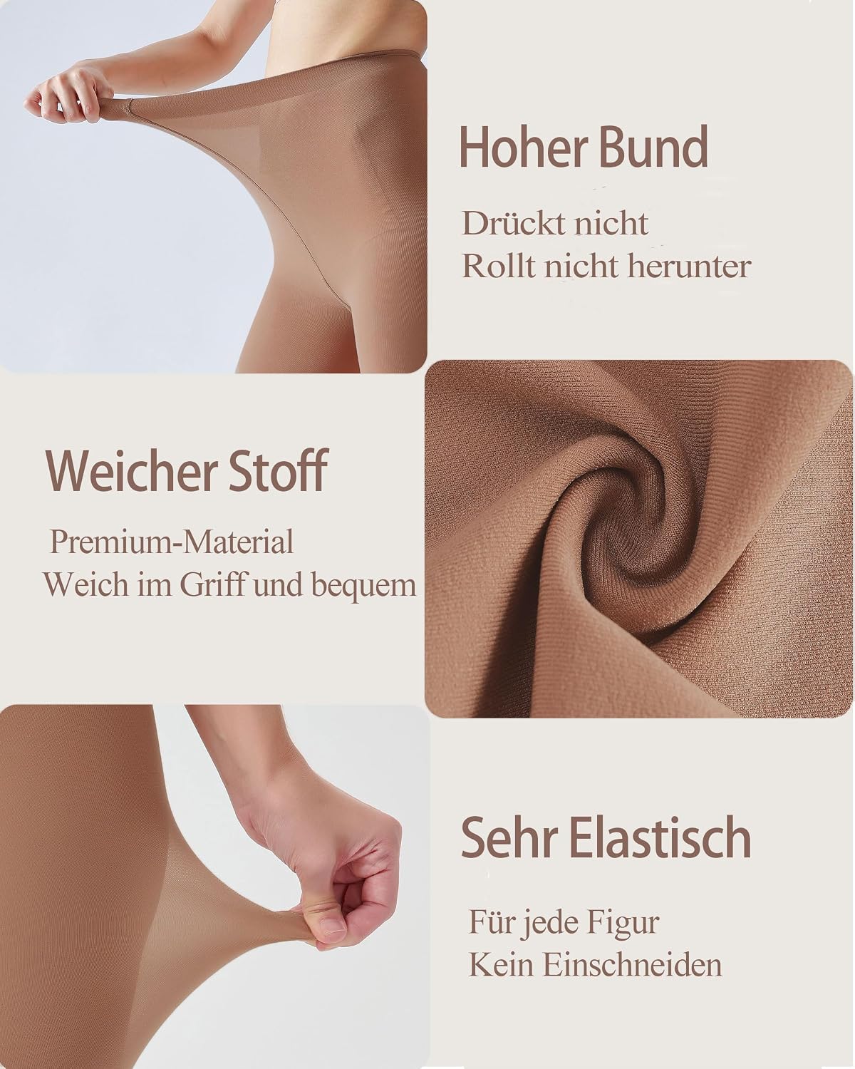 Detalle 2 de Nebalia converteerbare balletpanty met voetopening voor dames en meisjes