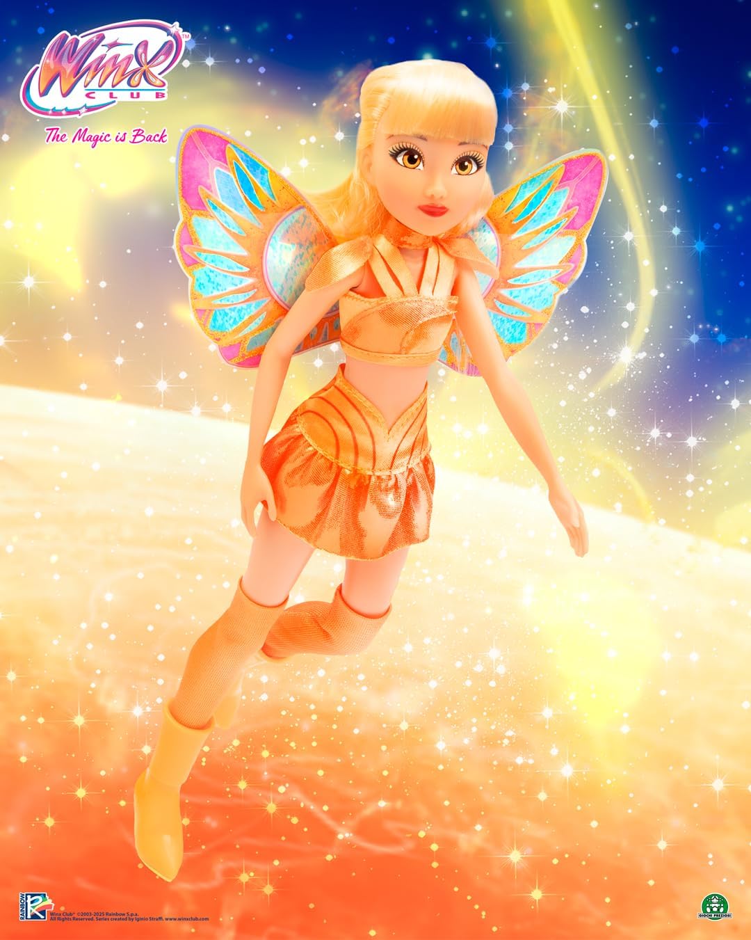 Thumbnail 6 de Winx Poupée Stella Fairy, 26 cm – 7 articulations et ailes amovibles