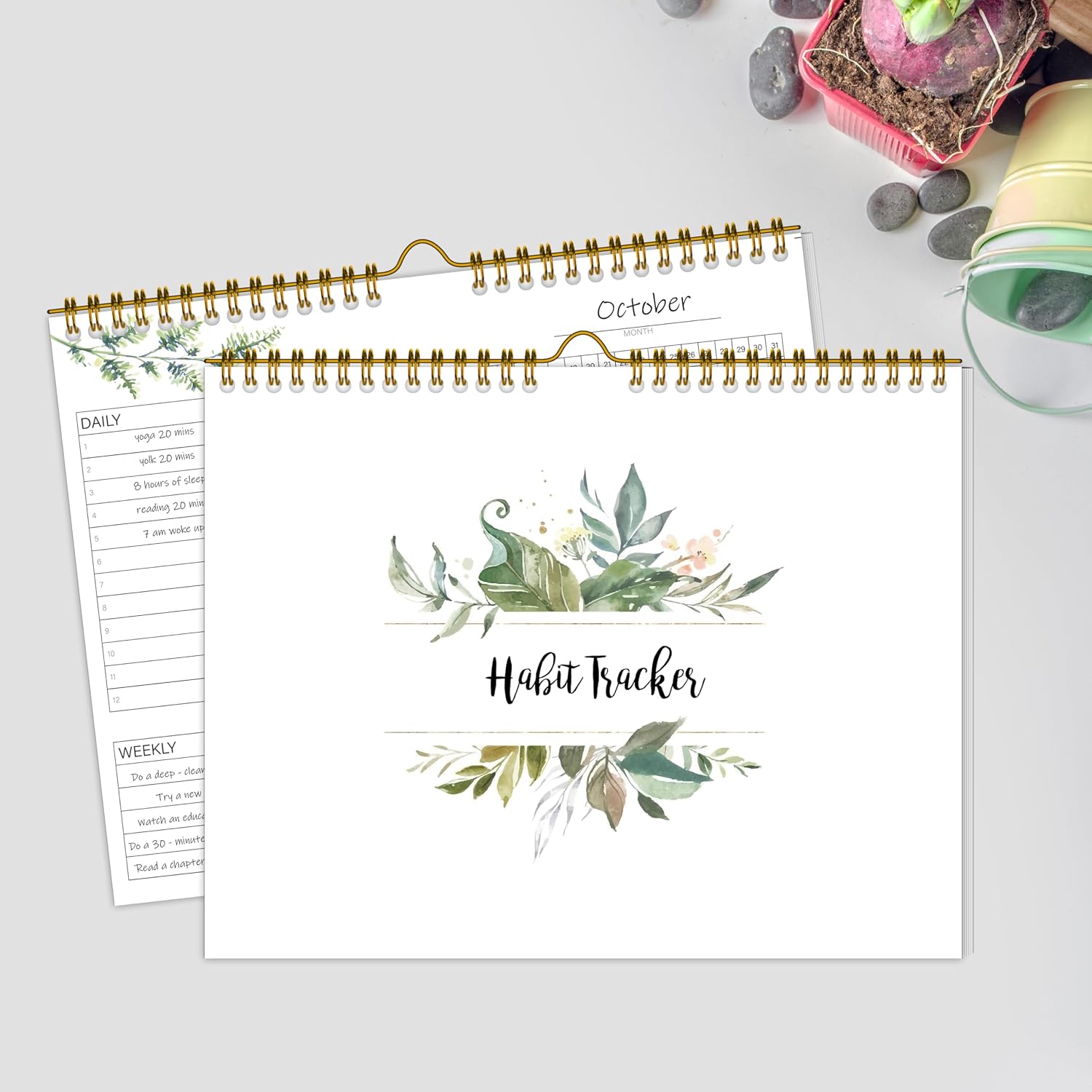 Thumbnail 4 de Habit Tracker Calendar 7.5"x10" planner ๐