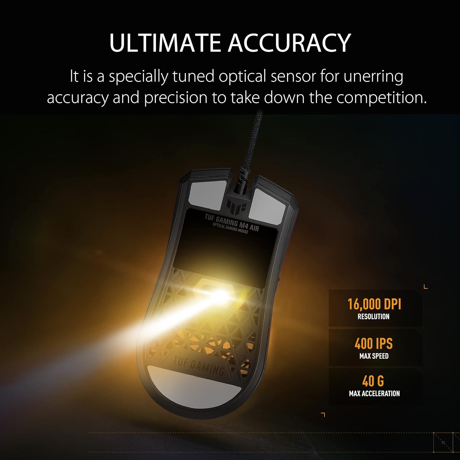 Thumbnail 5 de ASUS TUF Gaming M4 Air Wired Gaming Mouse (16,000 DPI, IPX6, 6 programmable buttons)