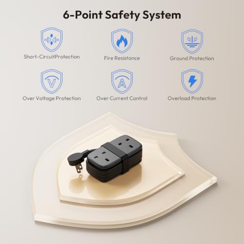Thumbnail 6 de NTONPOWER UK to Japan Plug Adapter with 1.2M Extension Cable — 5-in-1 Travel Power Hub for Type A