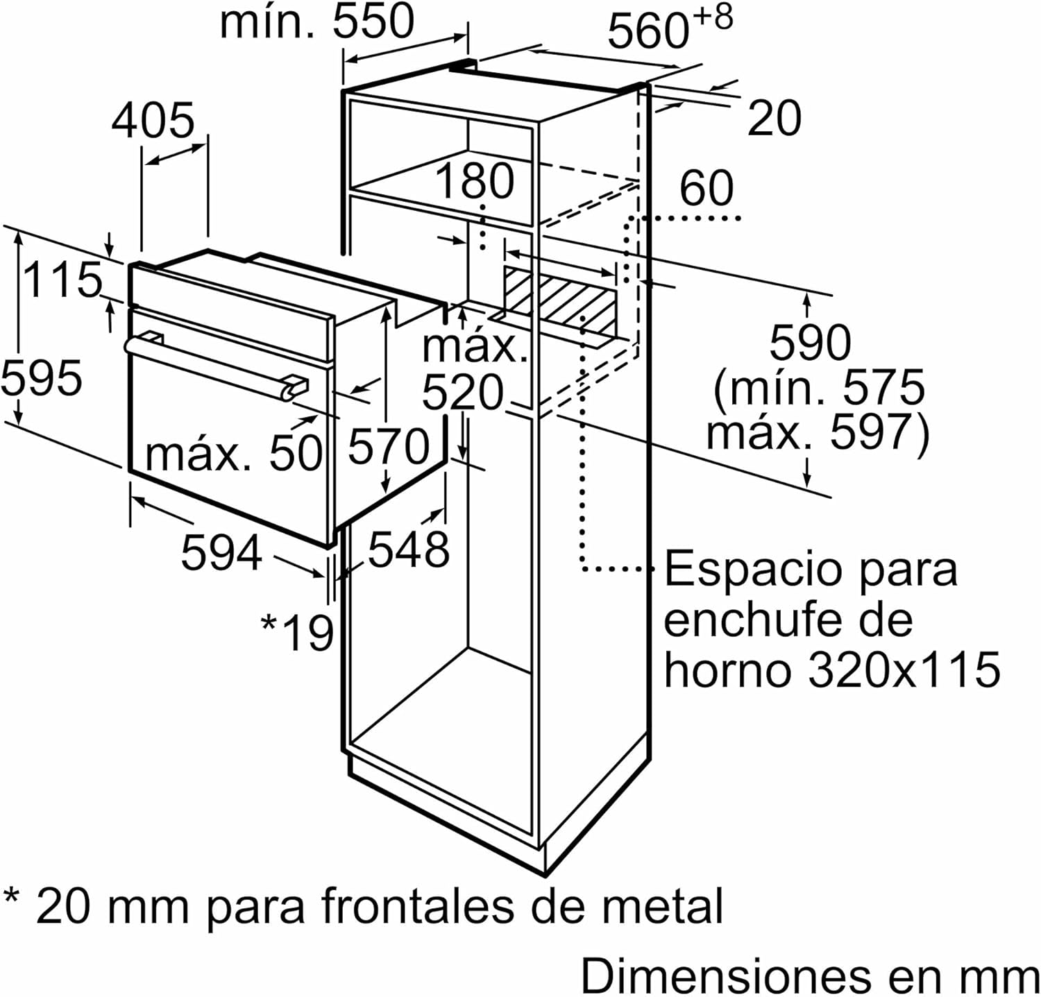 Detalle de Balay Horno Multifunción 60 cm 3HB2030X0 con Control Comfort y precalentamiento rápido