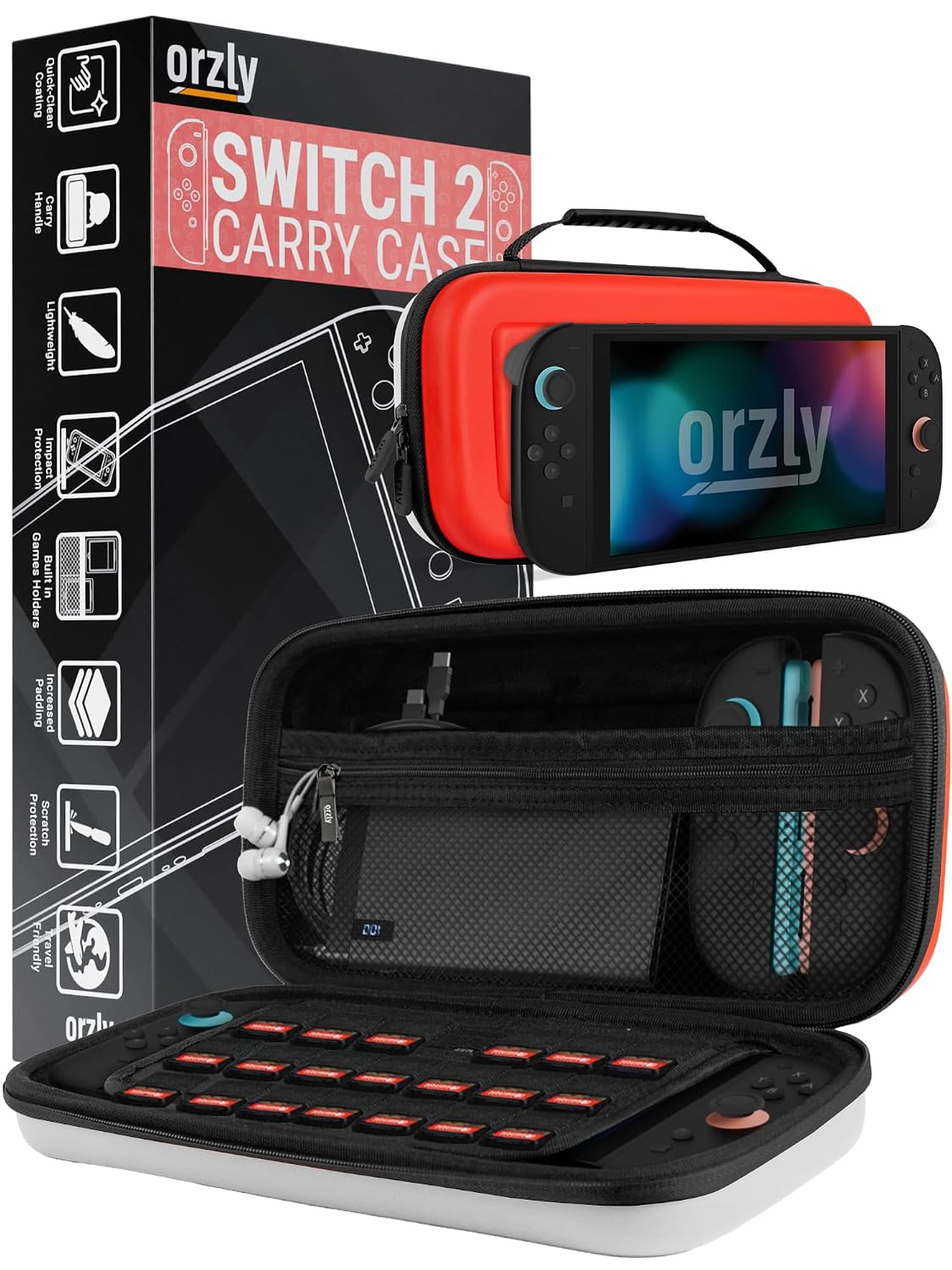 Detalle de Orzly Tragetasche für Nintendo Switch 2 7,9 Zoll