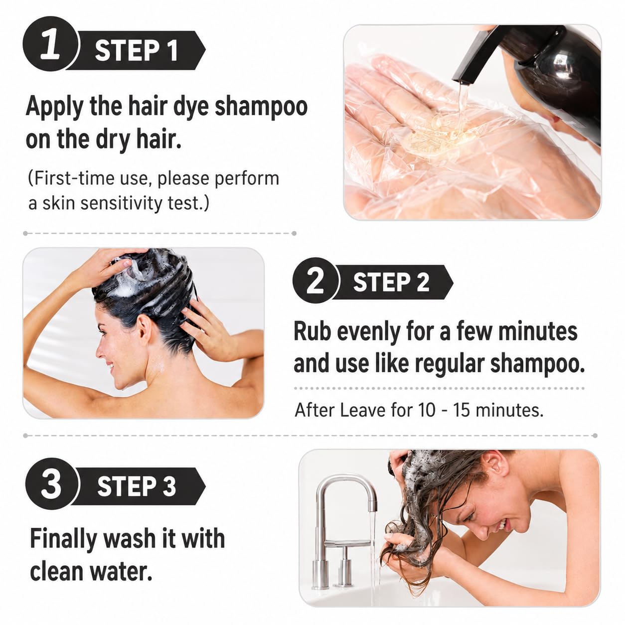 Thumbnail 5 de Haarfärbeshampoo Schwarz 500ml