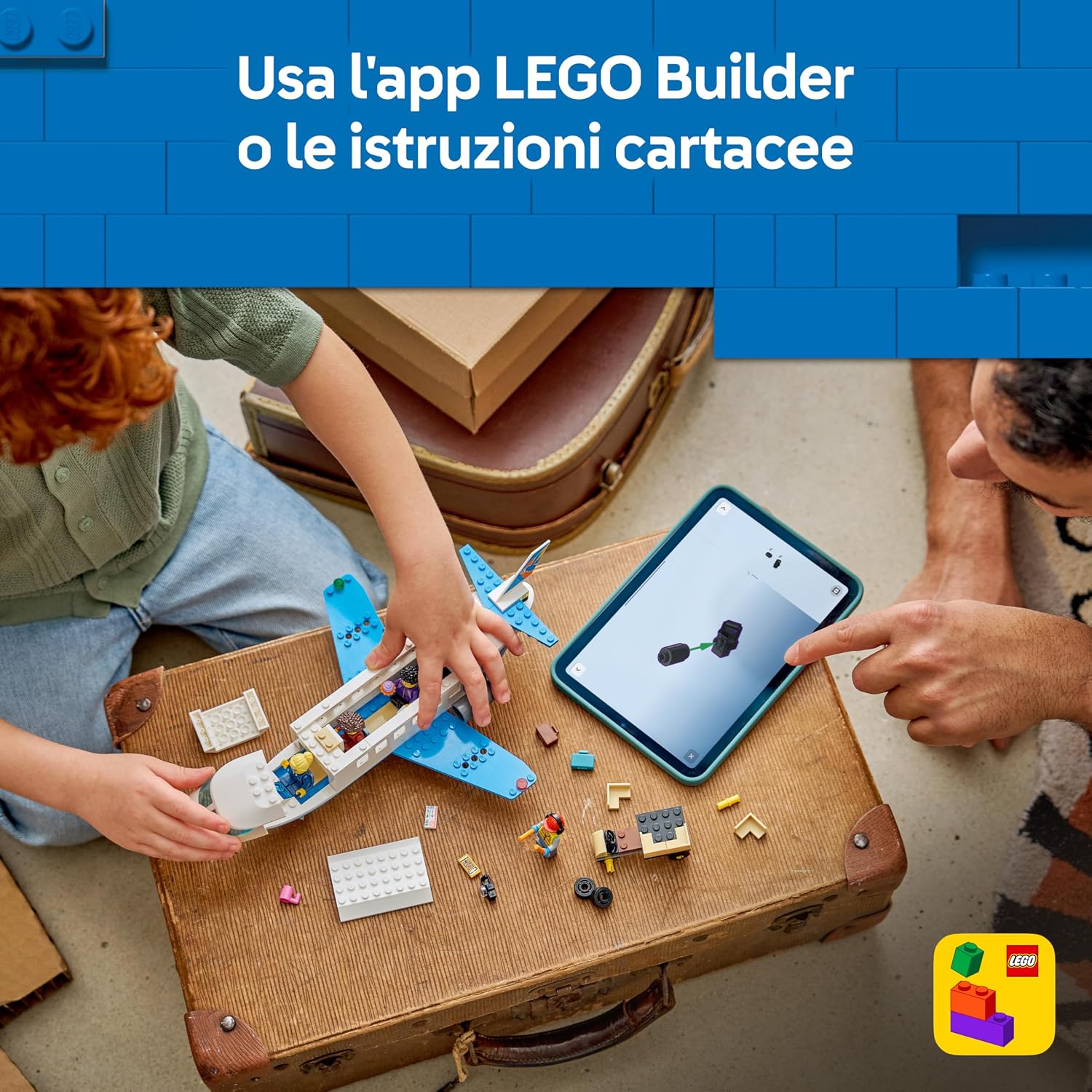 Detalle de LEGO City Jet Passeggeri 60492 — Modellino di Aereo Giocattolo con 4 Minifigure